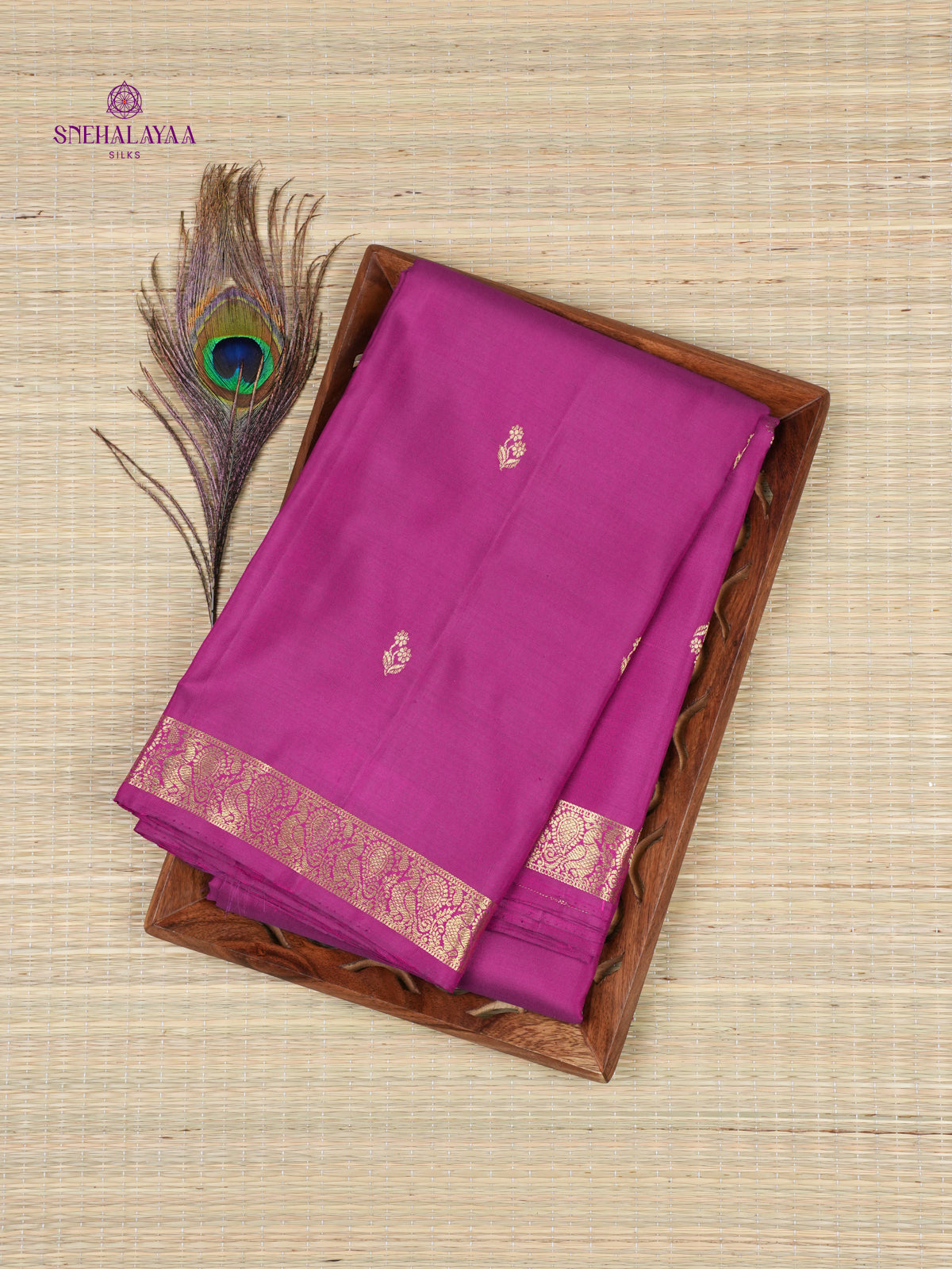 Magenta Kanjivaram Silk Saree
