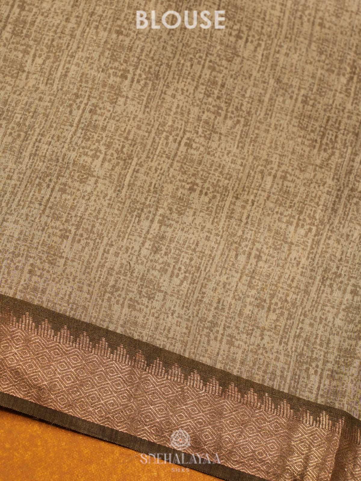 Brown Chanderi Saree