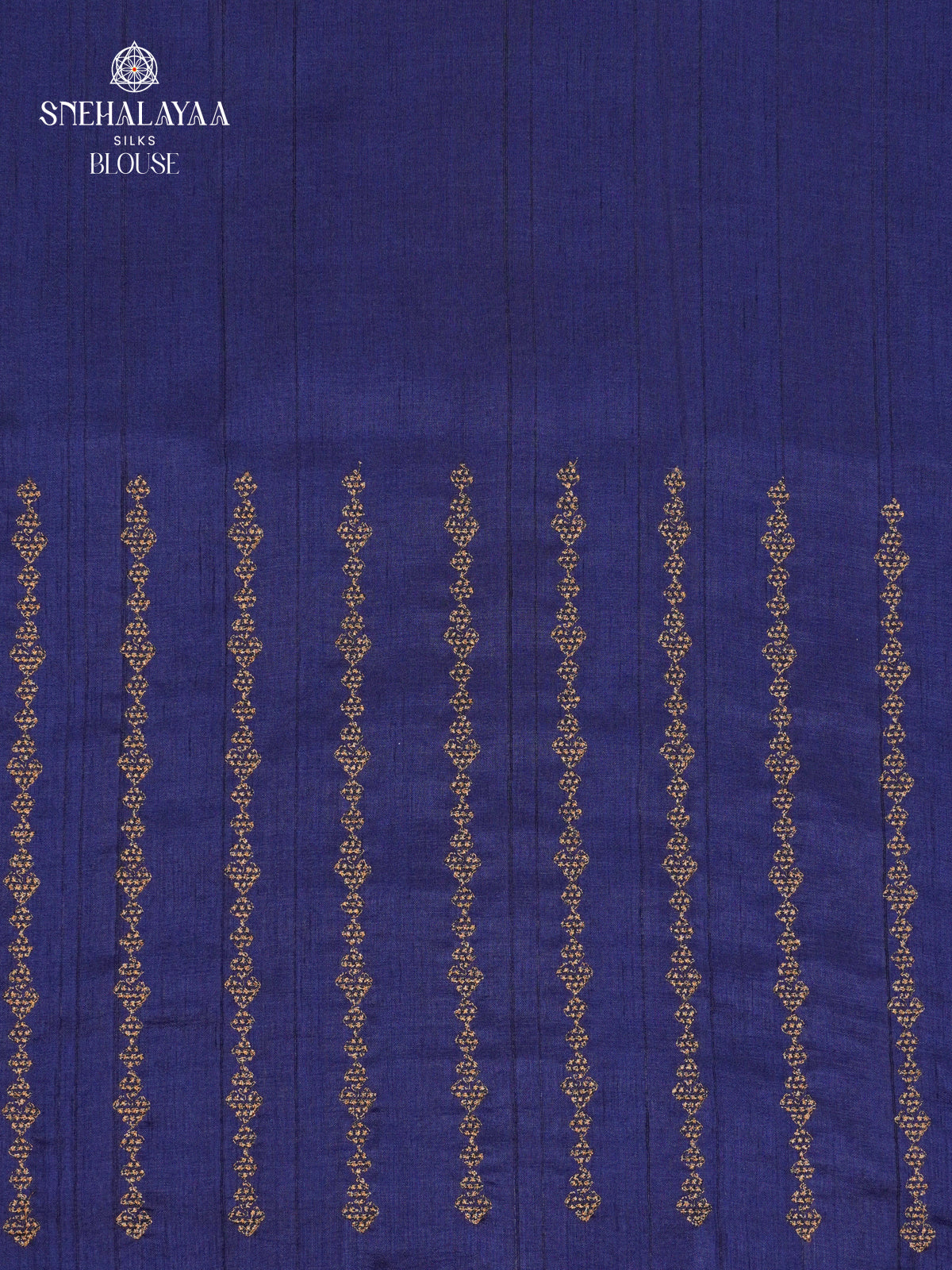 Teal Blue Soft Tussar Embroidery Saree