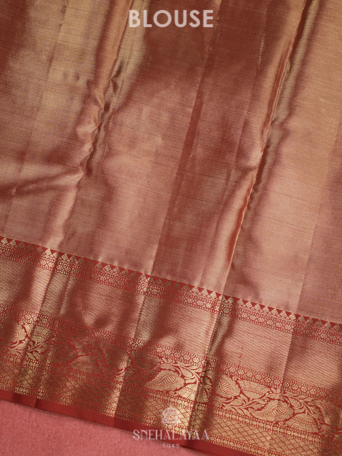 Golden Kanjivaram Tissue Silk Saree