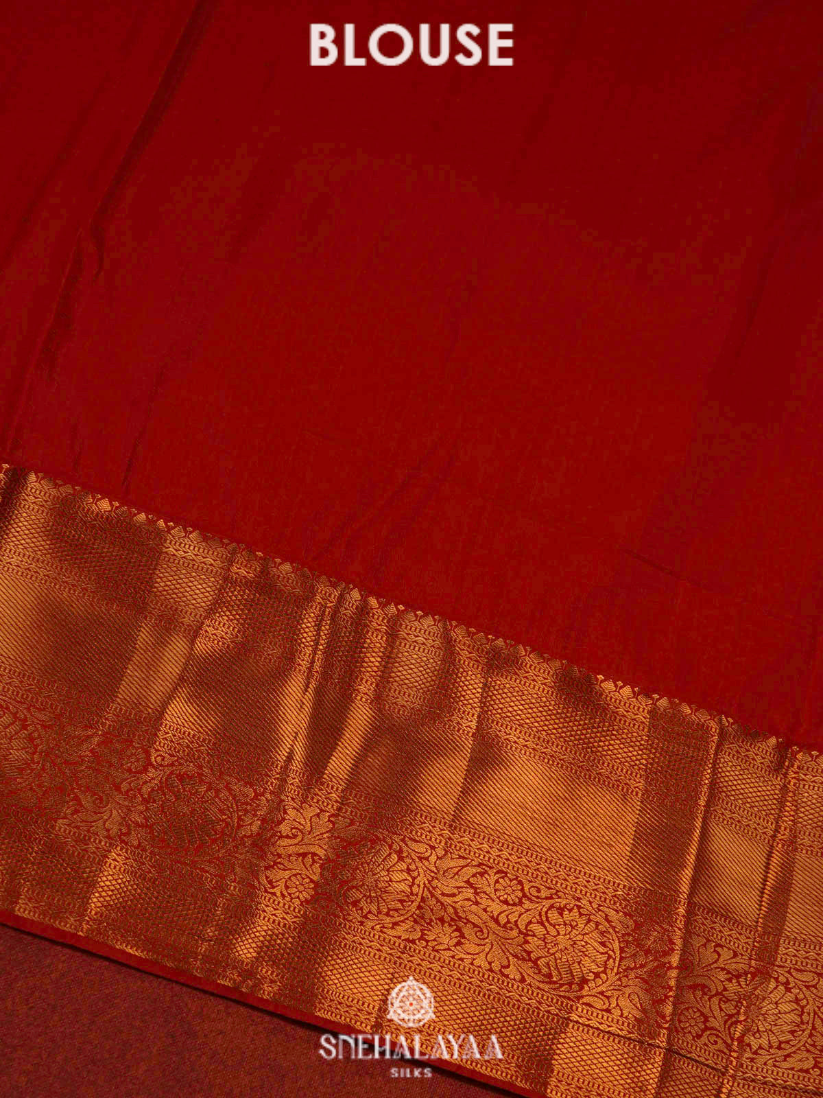 Rust Orange Art Silk Saree
