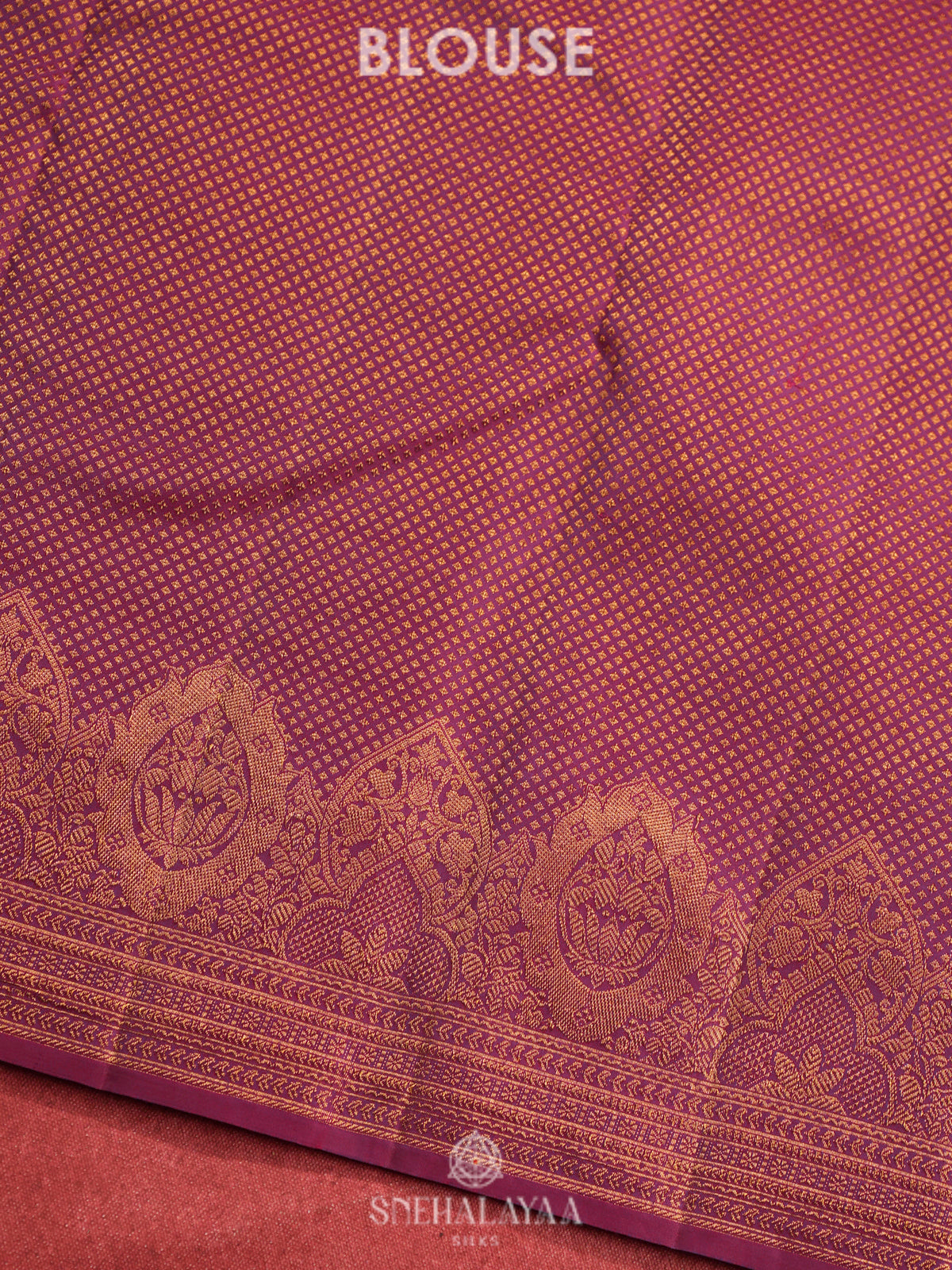 Magenta Kanjivaram Silk Saree