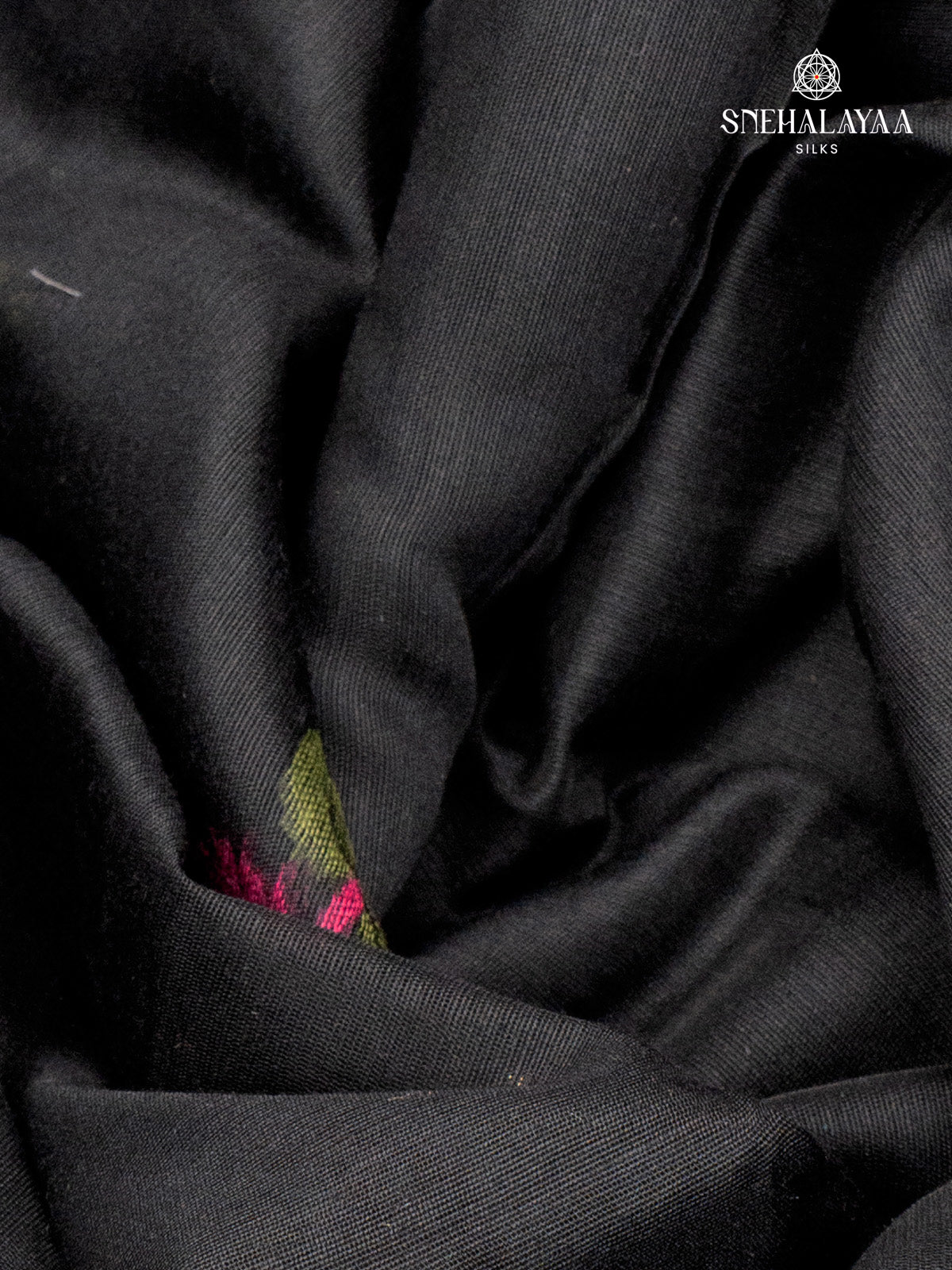 Black Munga Cotton Saree