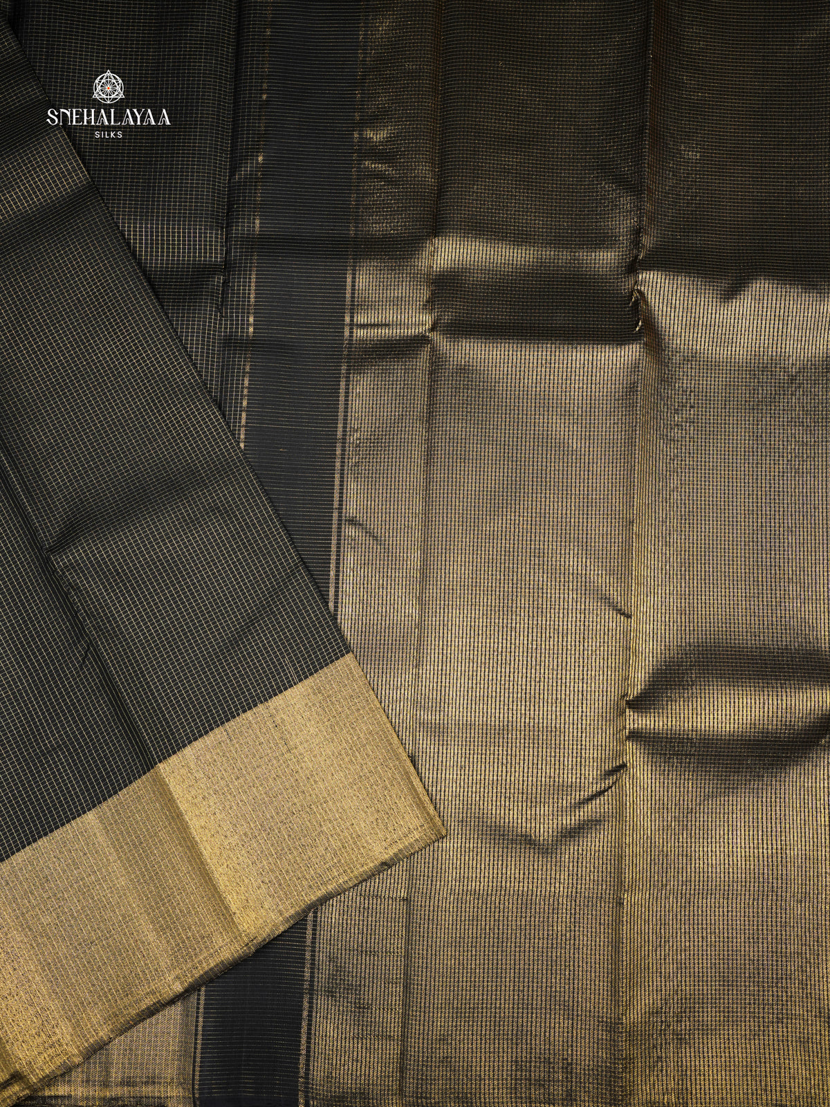 Black Kanjivaram Silk Saree