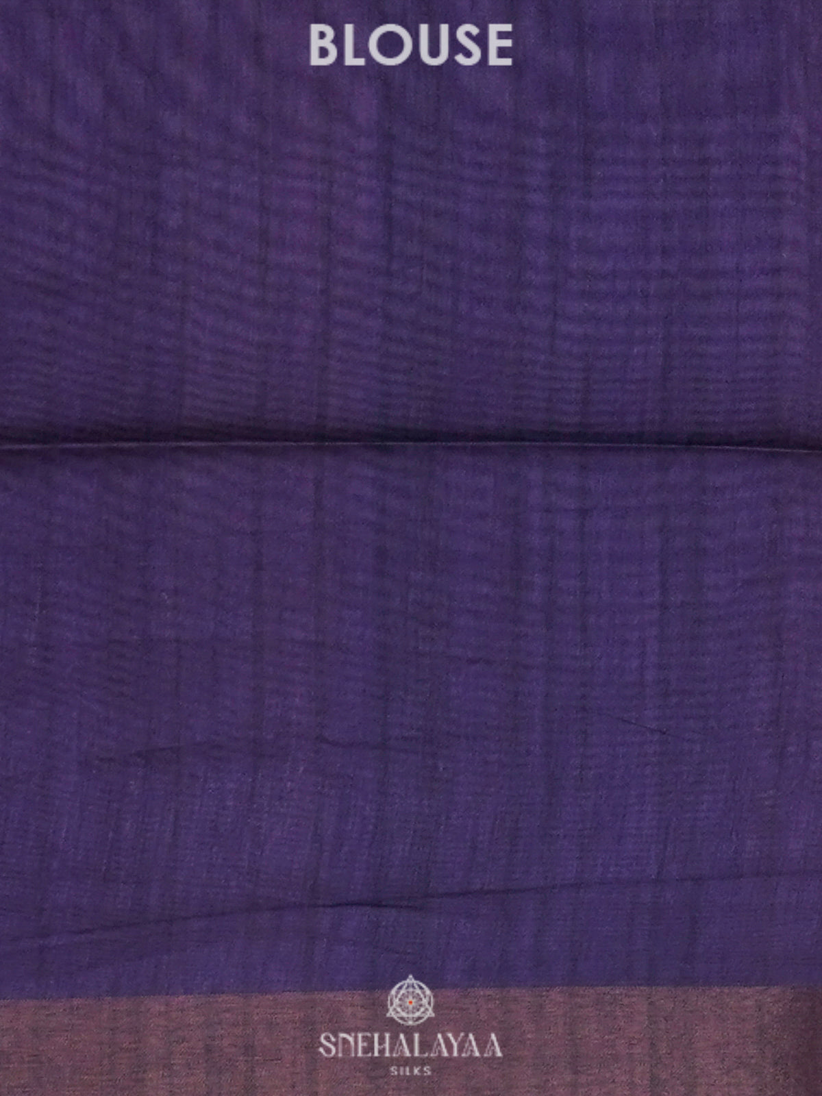Beige with Purple Border Tussar Saree