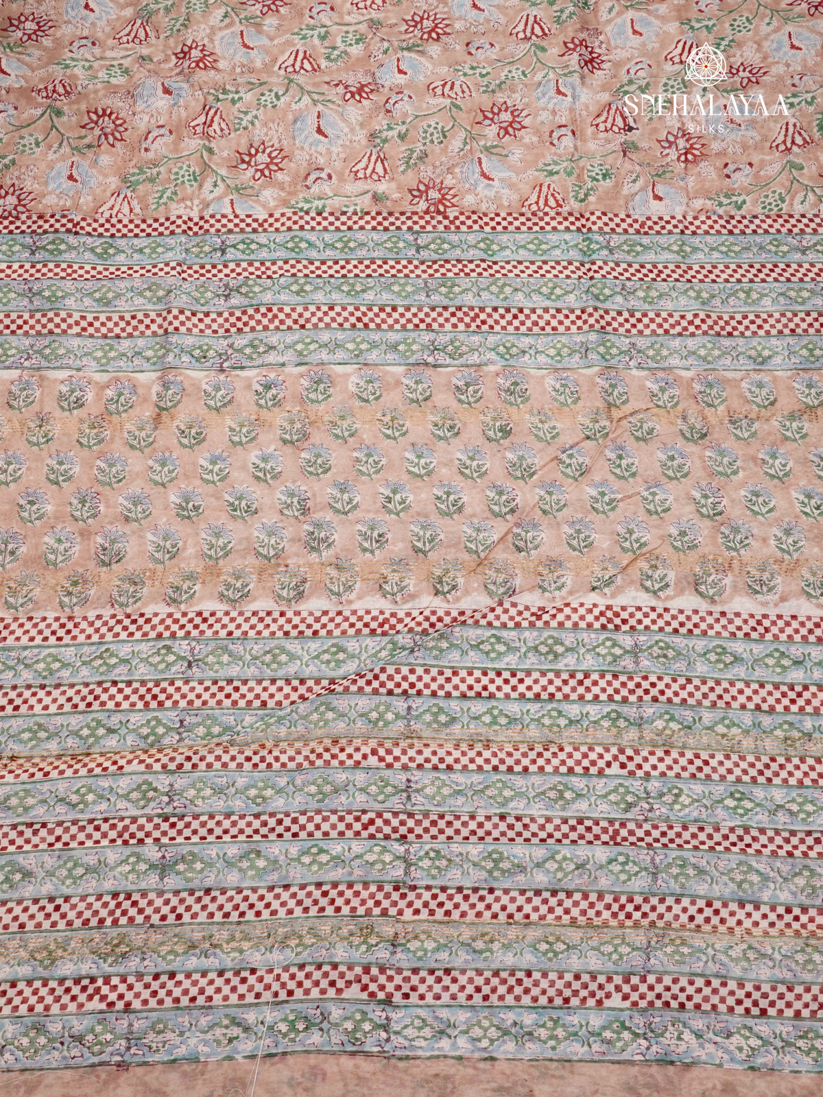Pale Pink Chanderi Saree