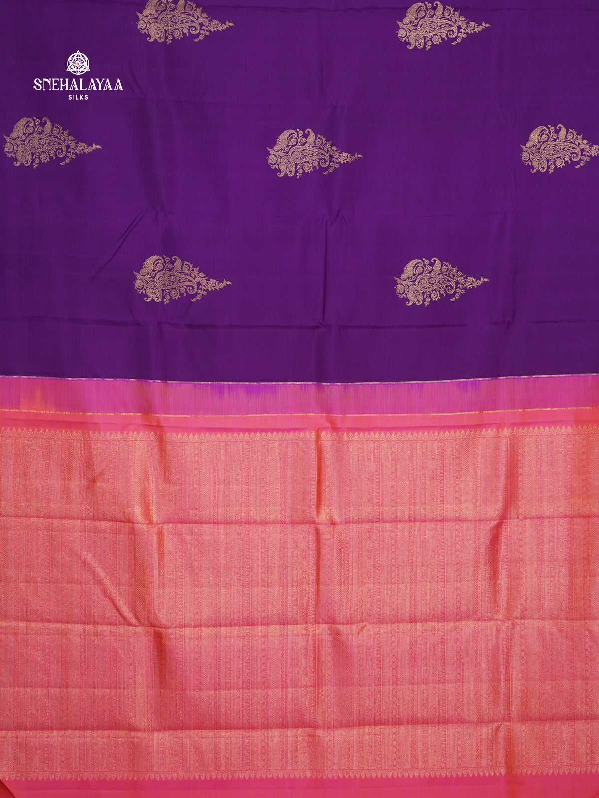 Violet Kanjivaram Silk Saree