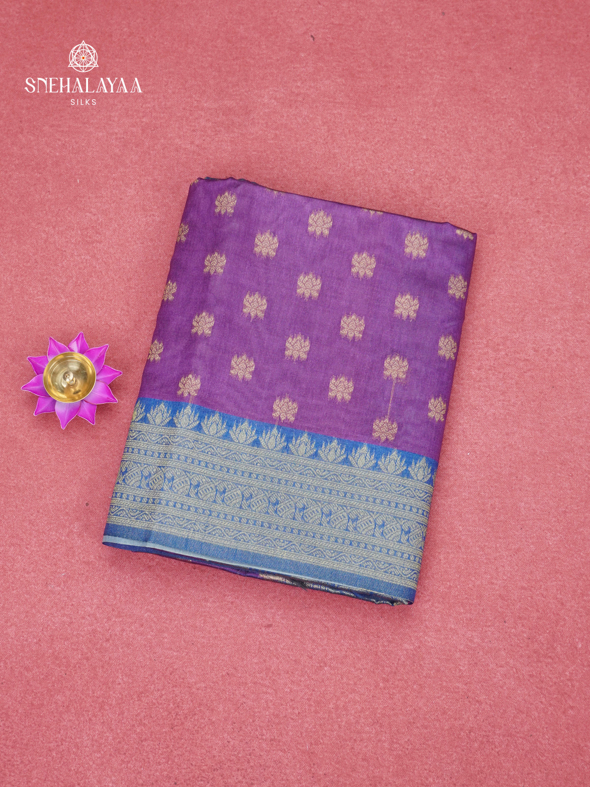 Purple Jute Saree