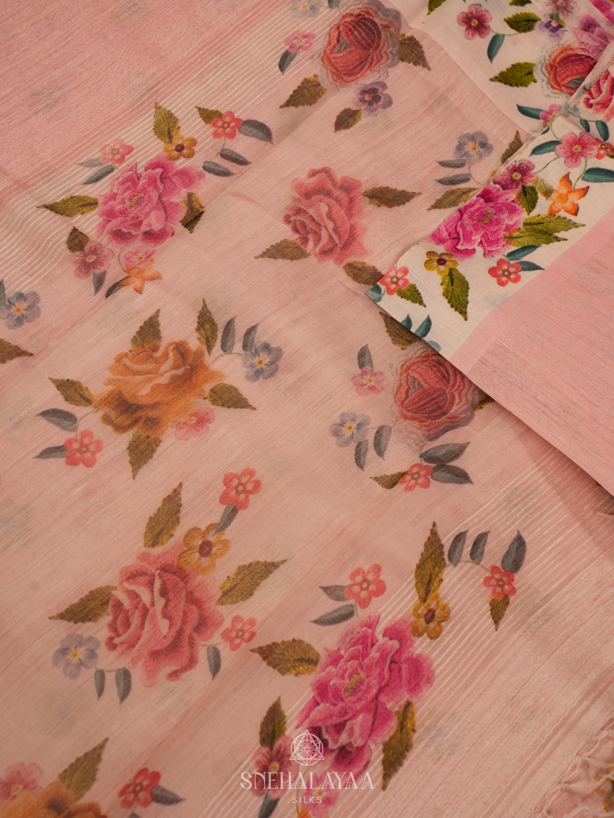 Pink Matka Jute Saree