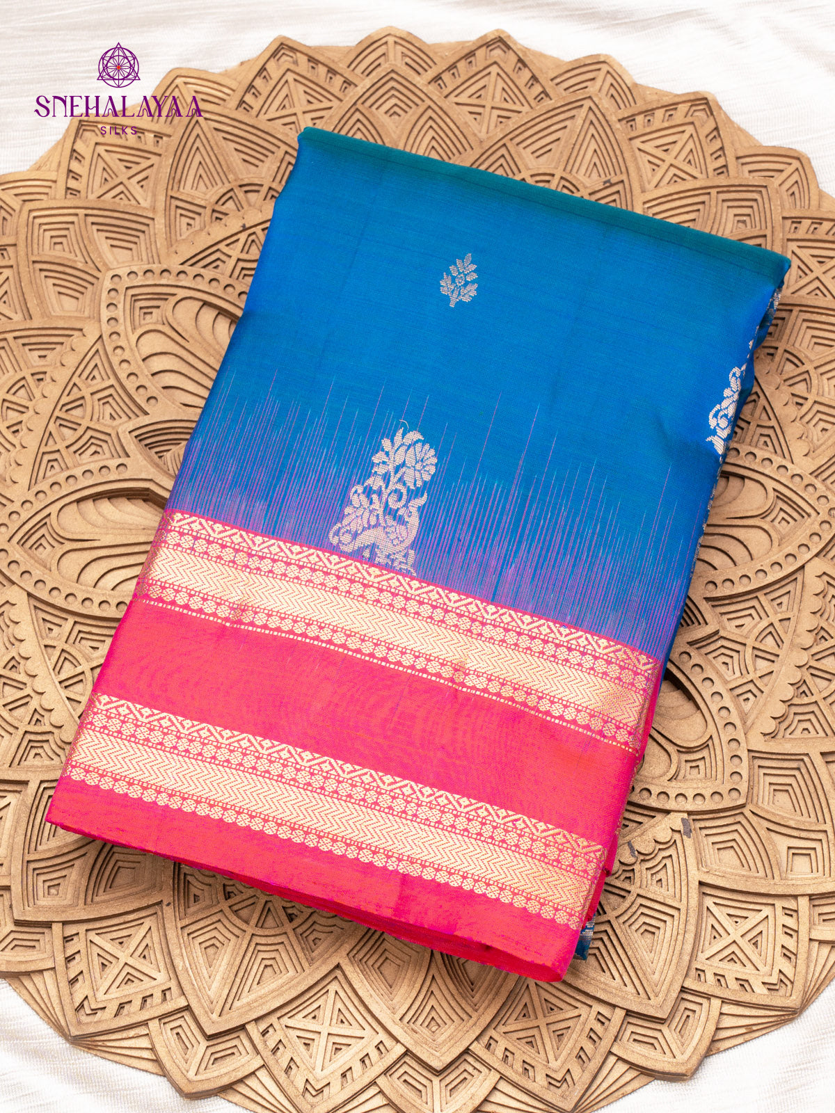 Blue Kanjivaram Silk Saree