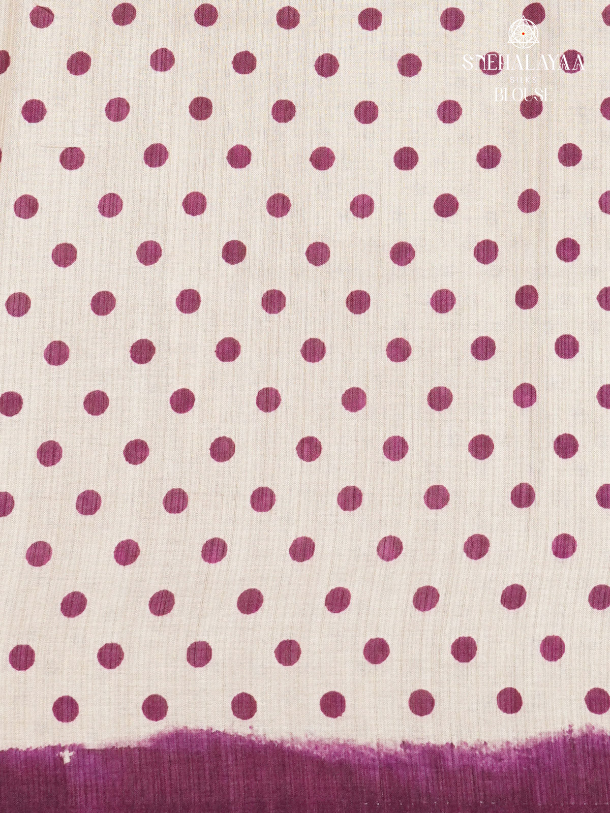 Off White Tussar Saree