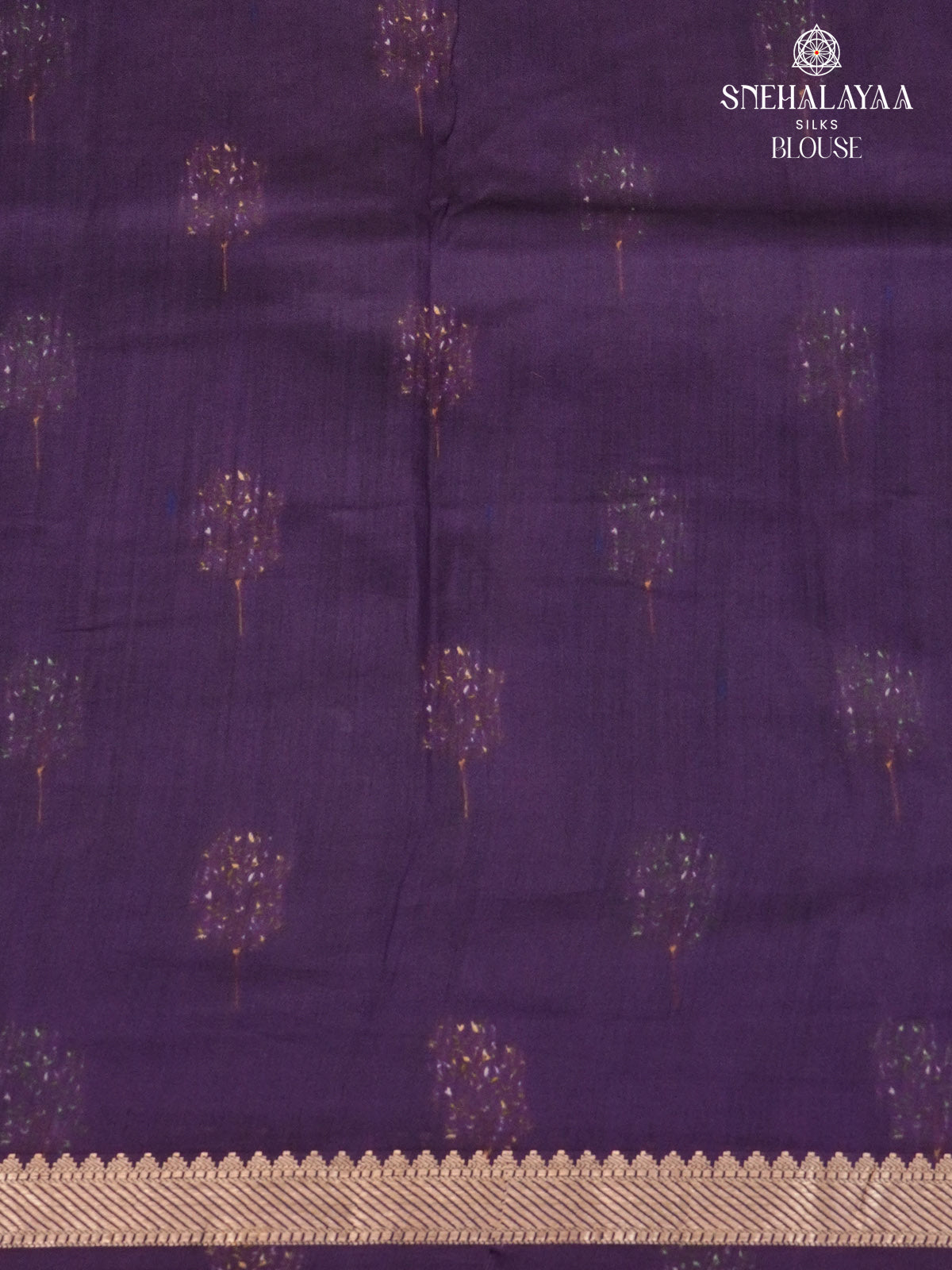 Rich Purple Chiniya Silk Saree