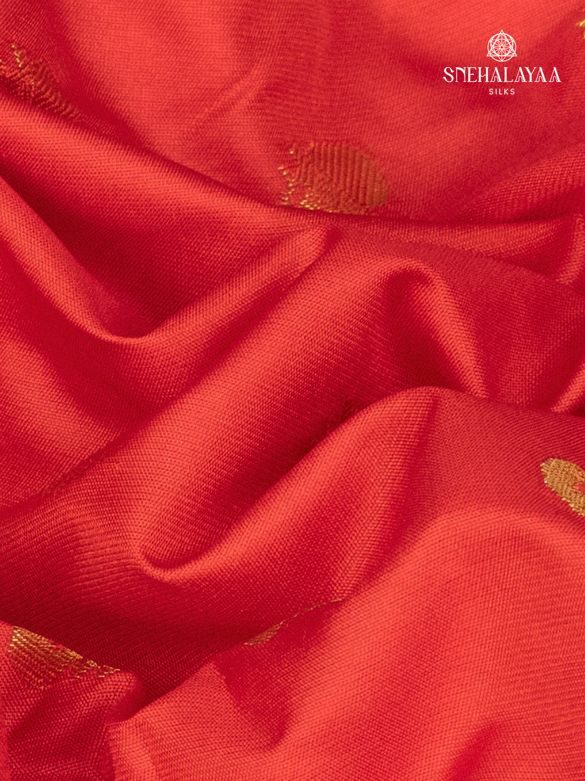 Rust Orange Gadwal Silk Saree