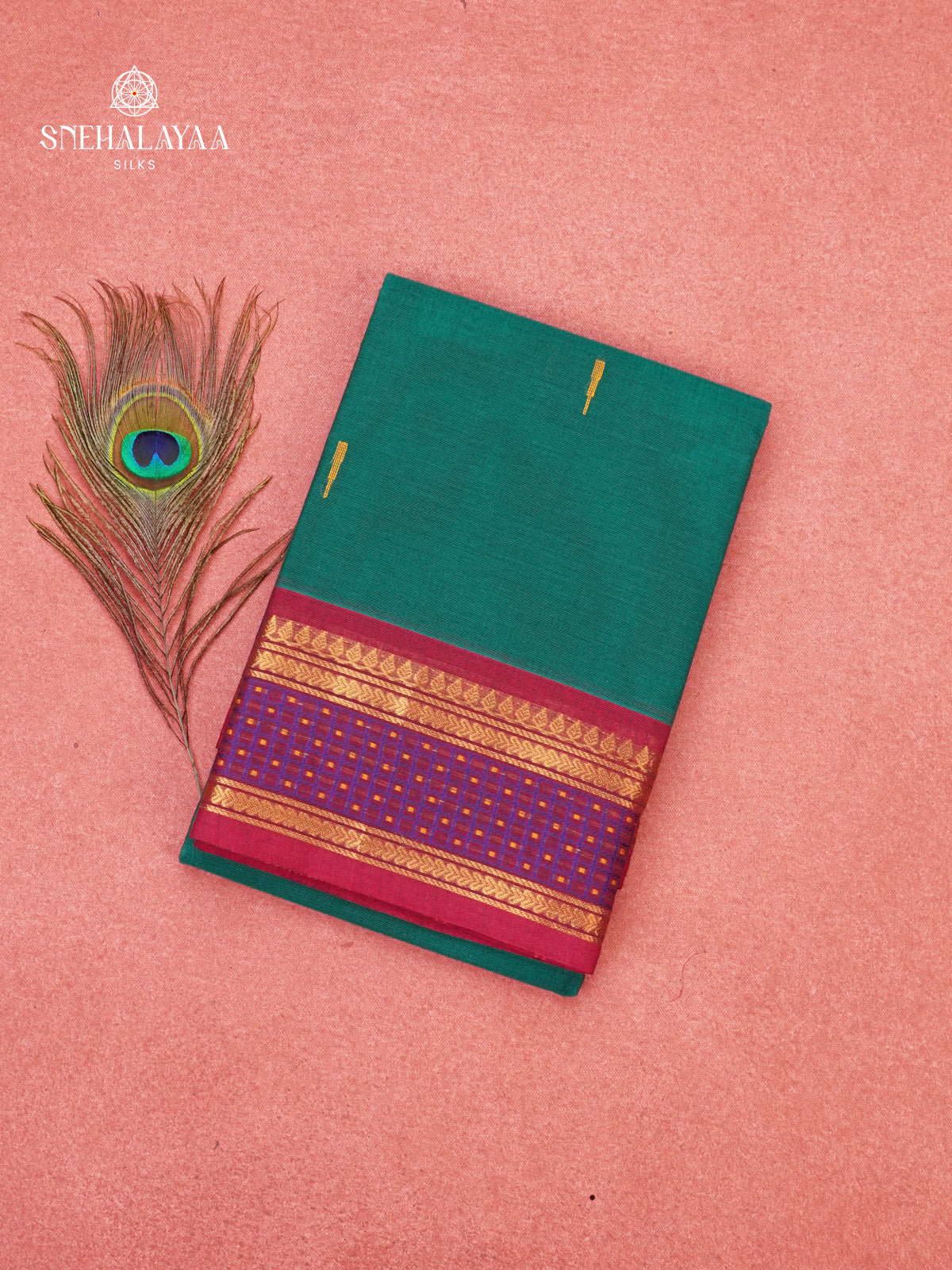 Green Chettinad Cotton Saree