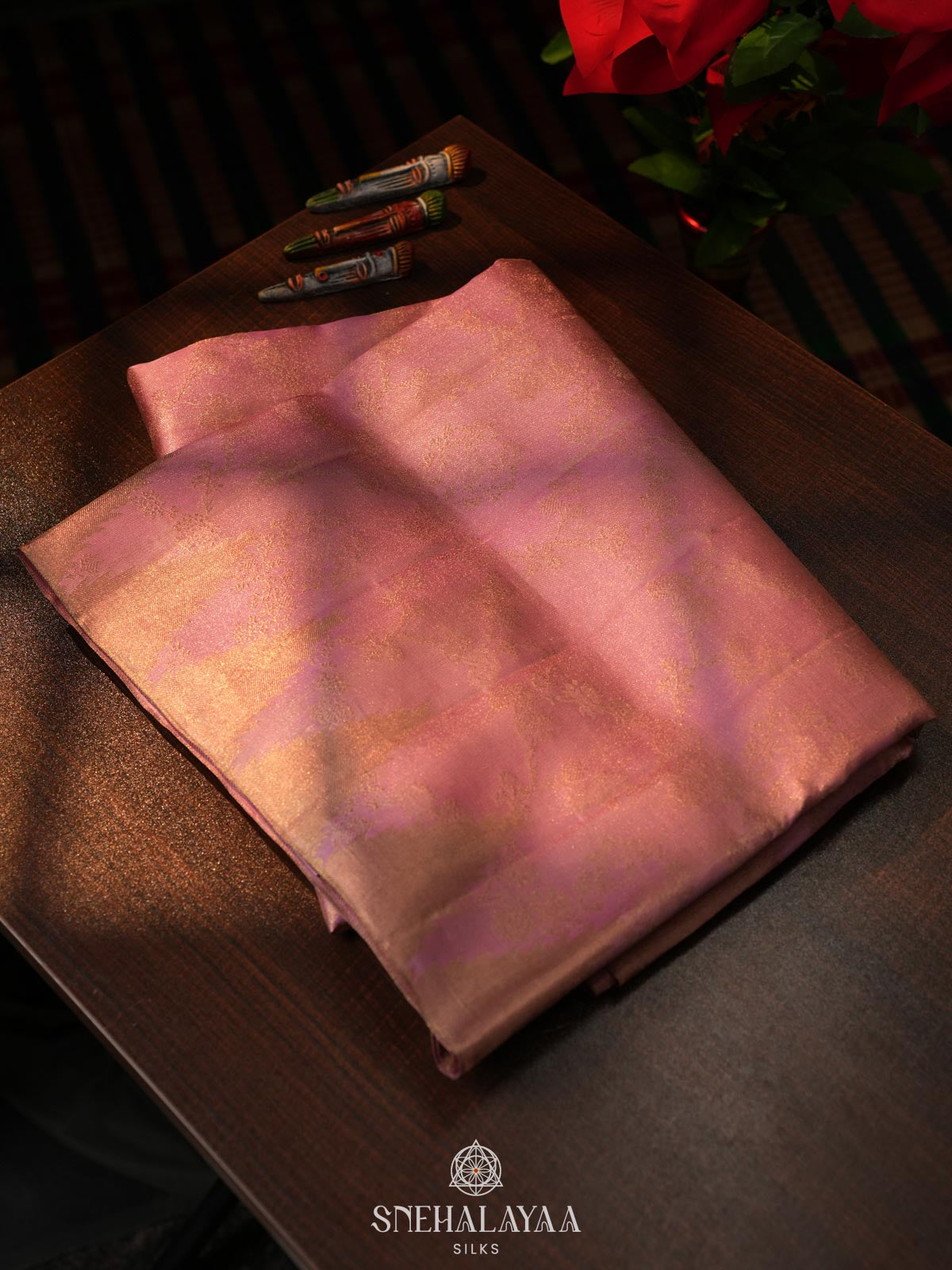 Pink Kanjivaram Silk Saree