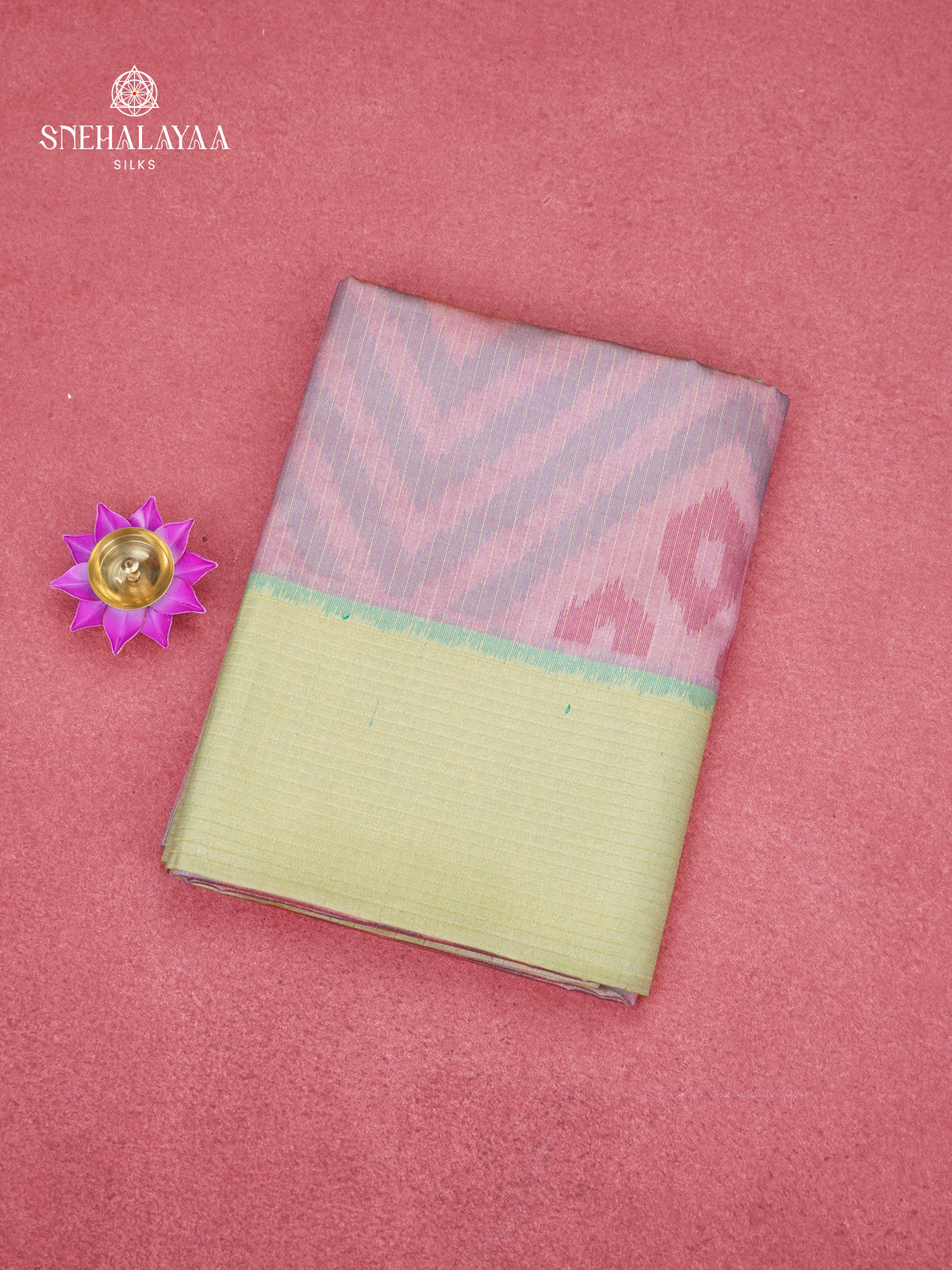 Pale Pink Jute Saree