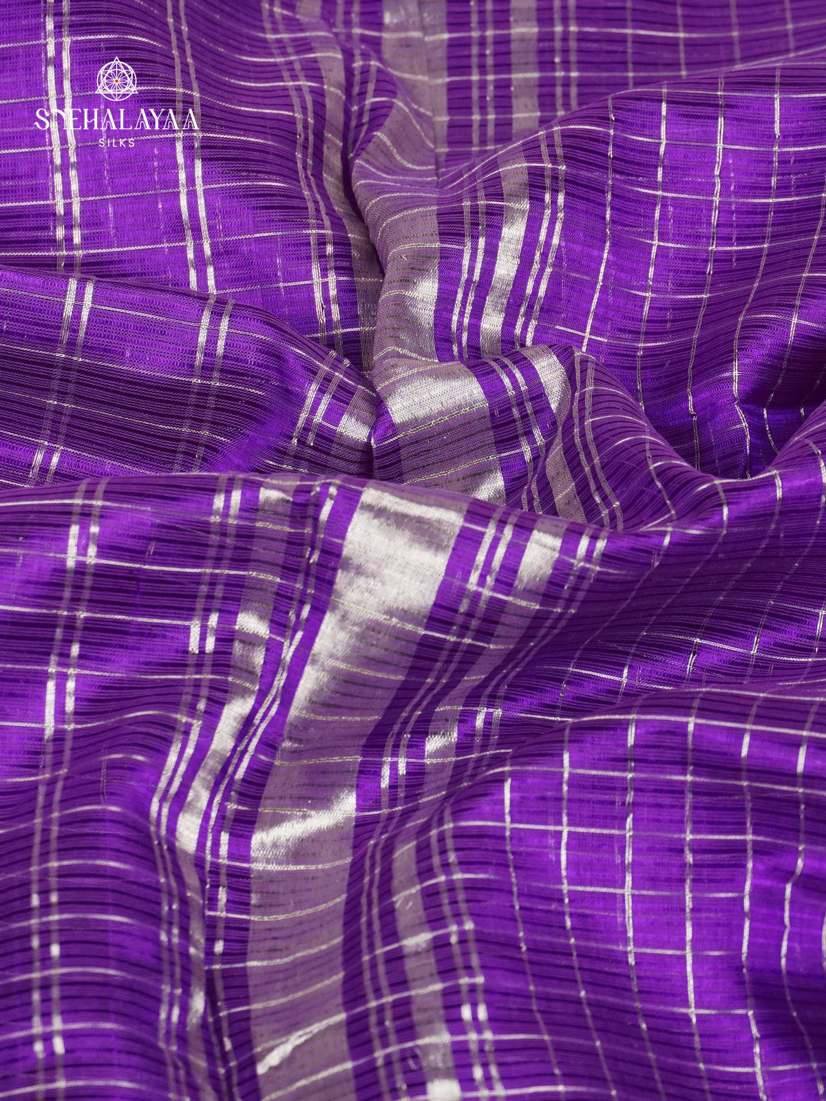 Purple Mangalagiri Silk Cotton Saree