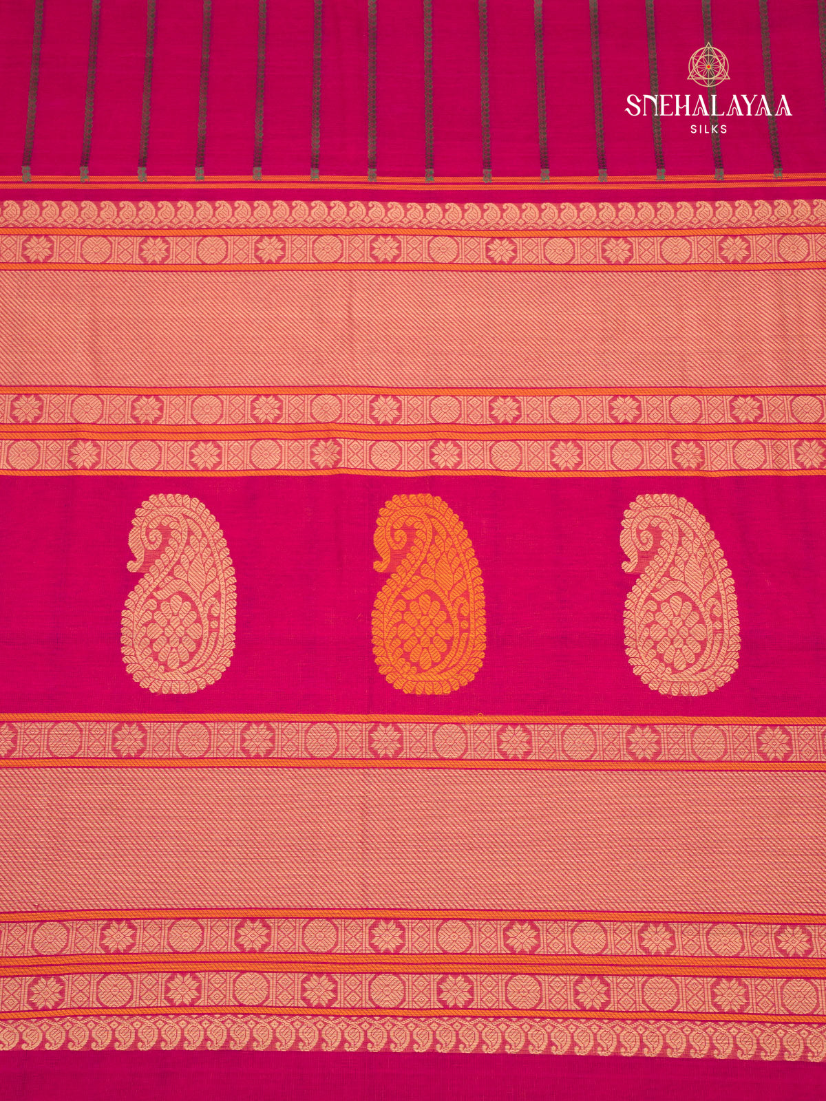 Pink Kanchi Cotton saree