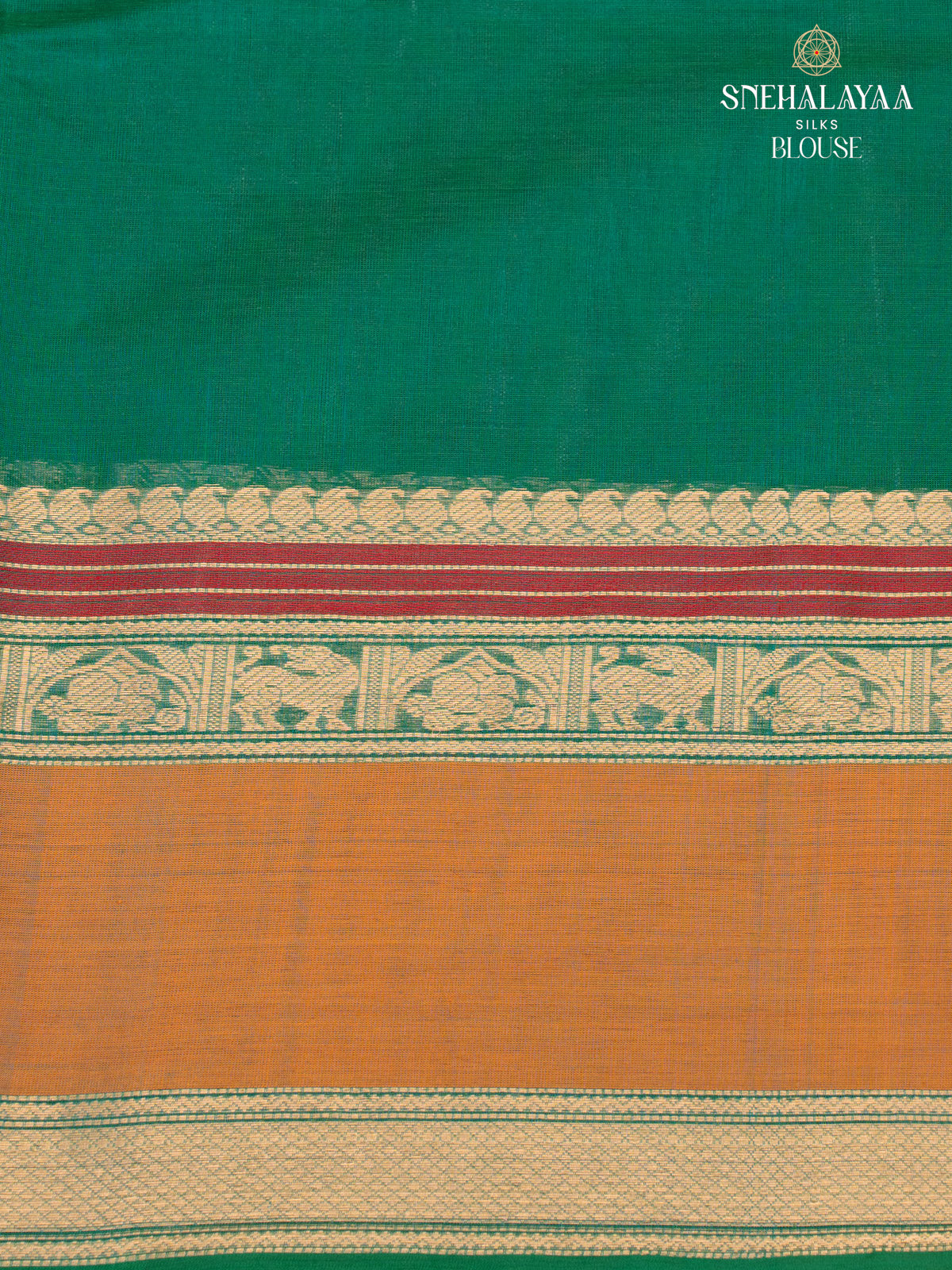 Light Green Kanchi Silk Cotton Saree