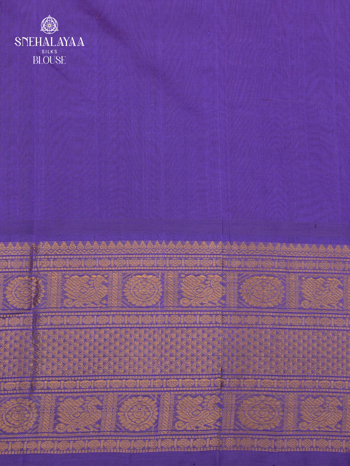 Bright Pink Kuppadam Silk Cotton Saree with Purple Zari Border