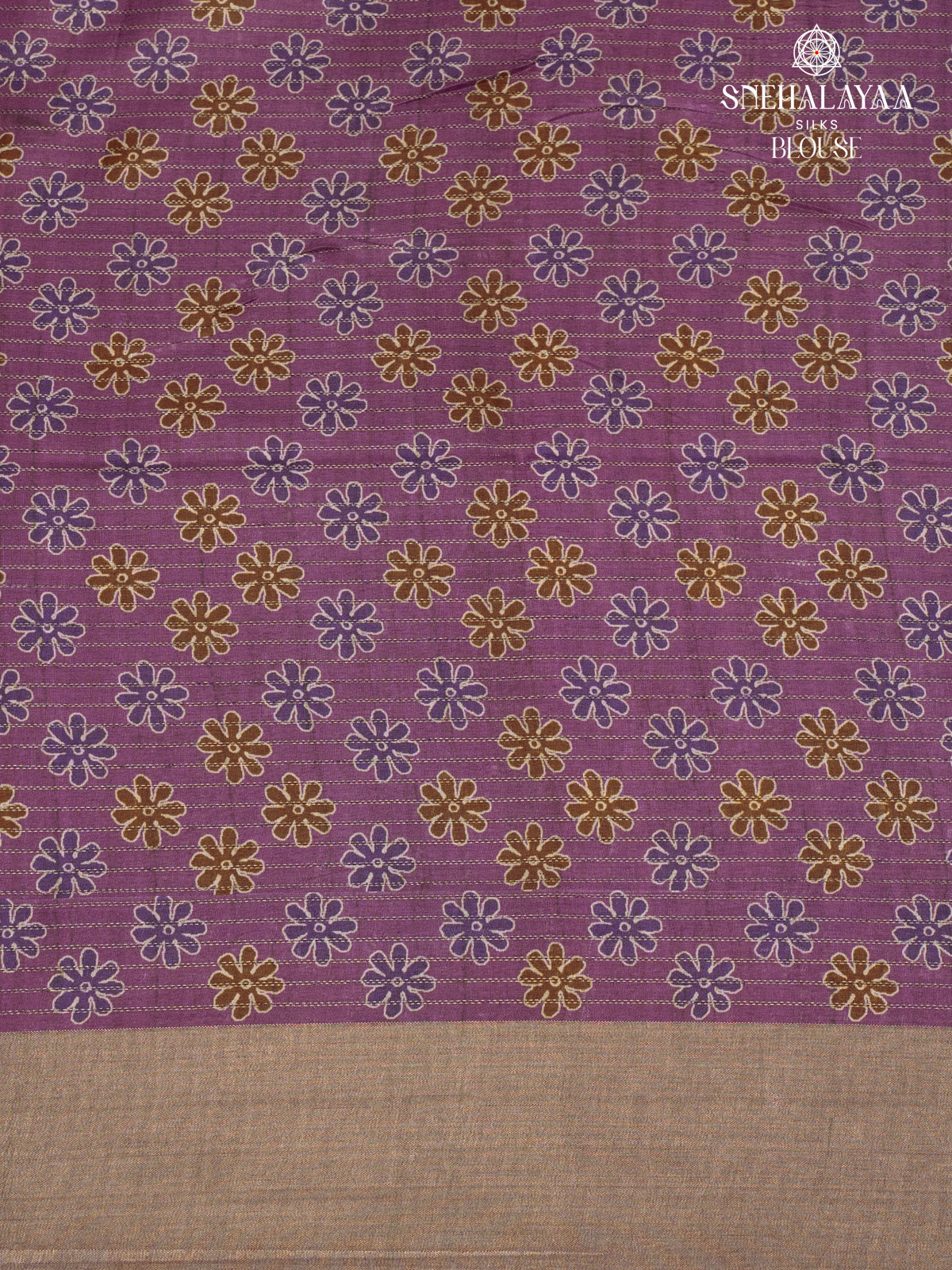 Mustard Tussar Saree