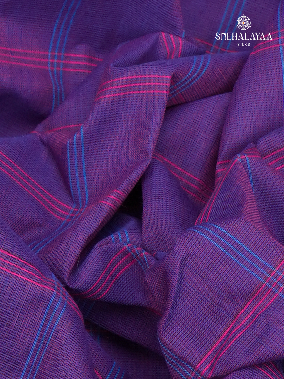 Violet Kanchi Cotton Saree