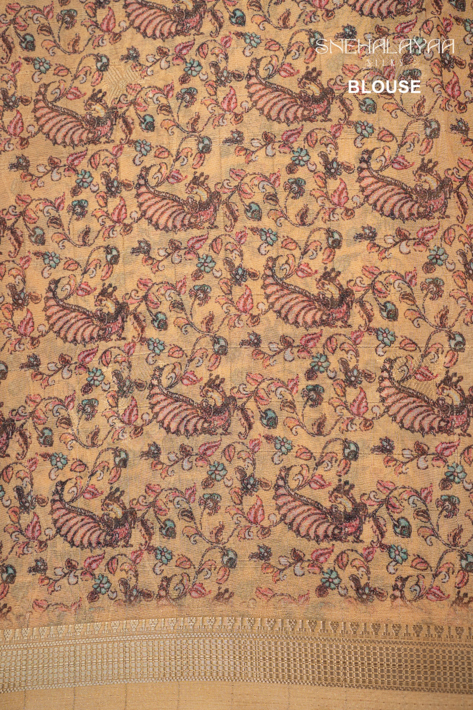 Cream Semi Matka Saree