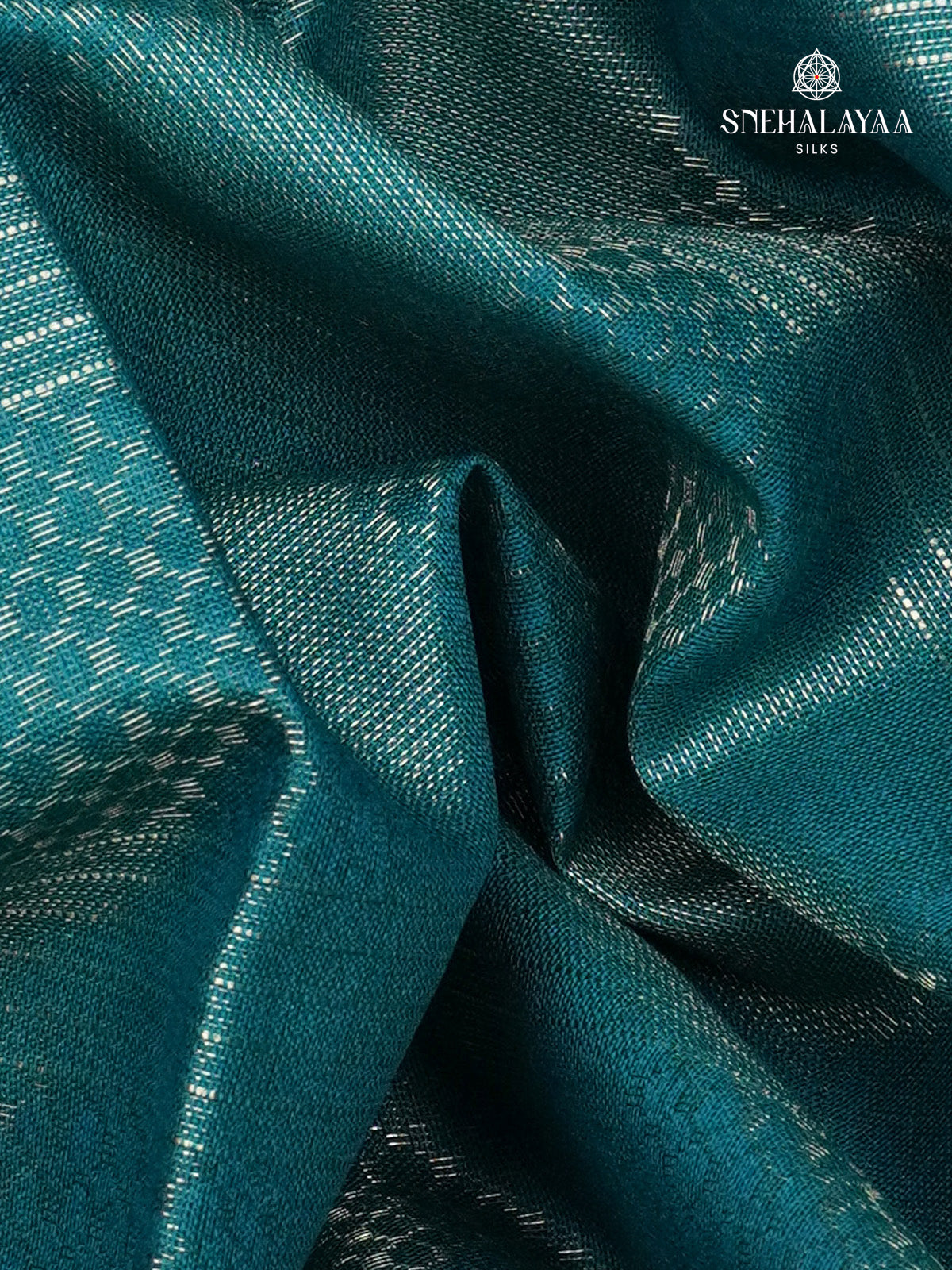 Blue Bamboo Silk Saree