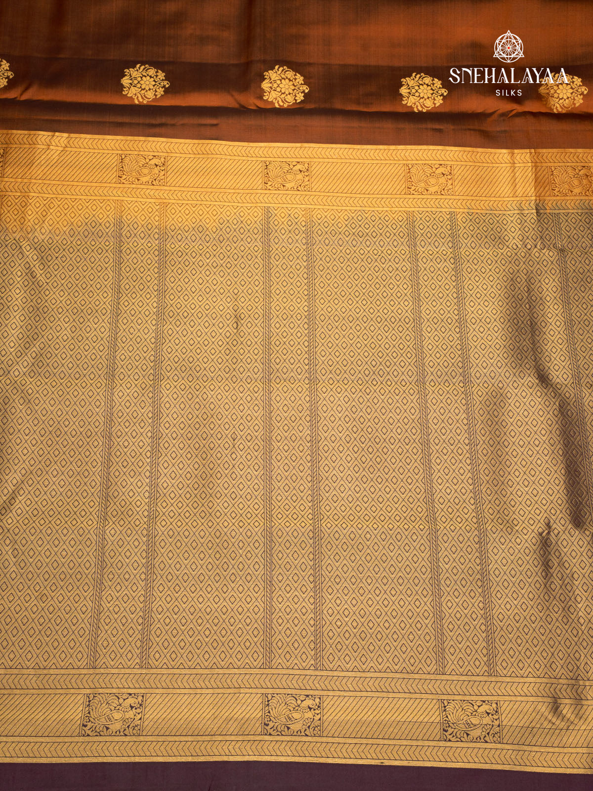 Brown Kanjivaram Silk Saree