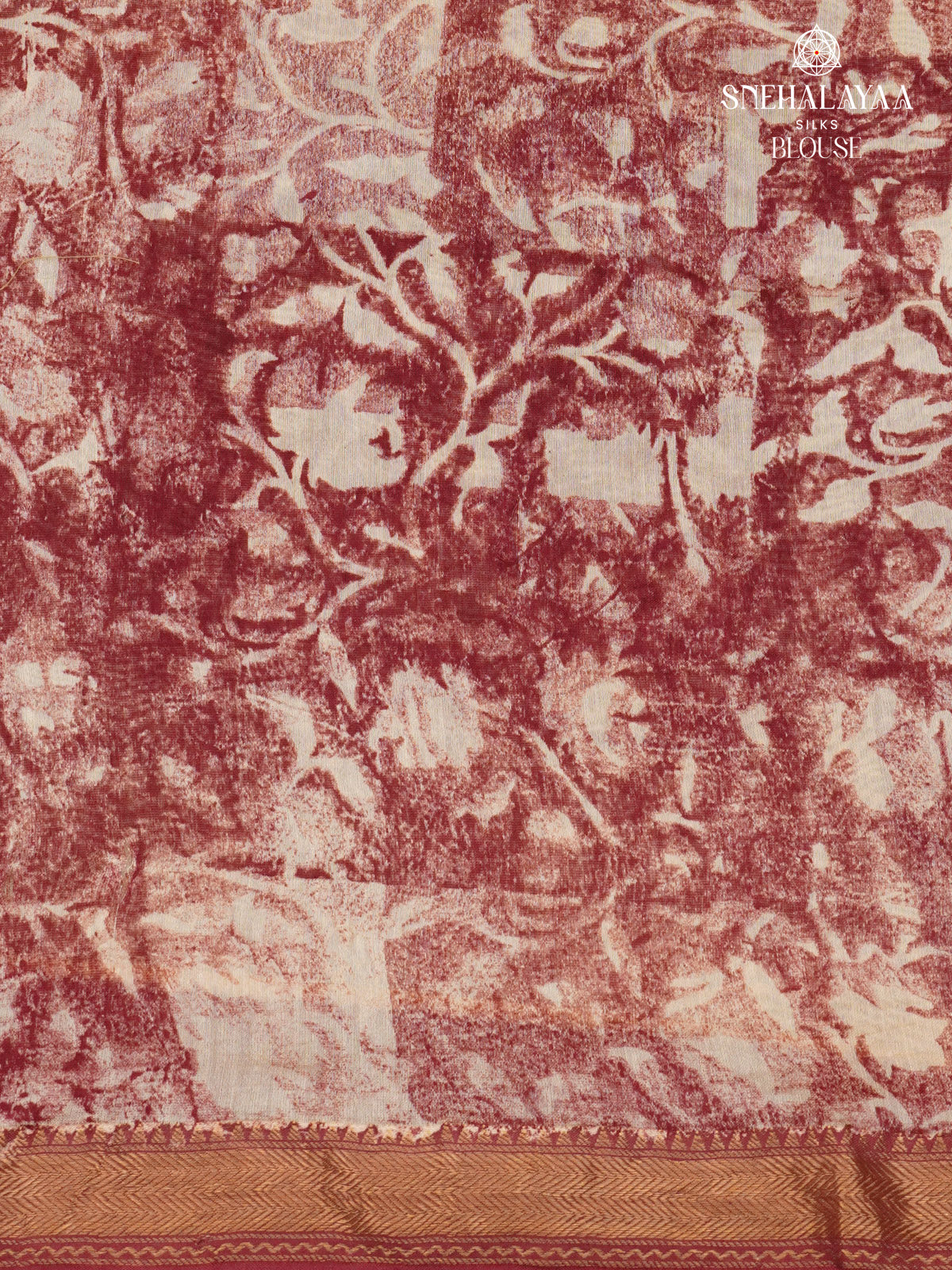 Maroon Chanderi Saree