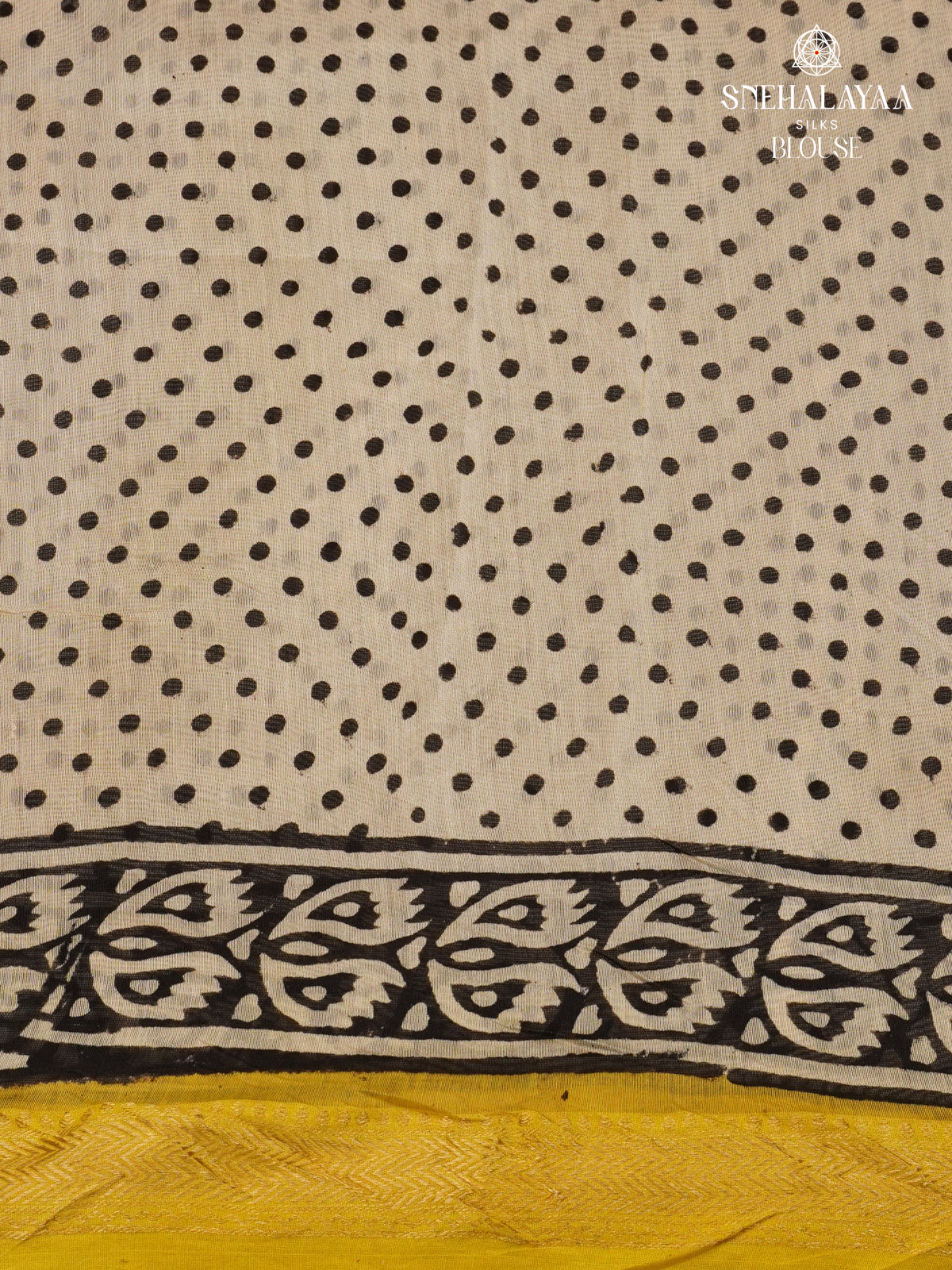 Black Chanderi Saree