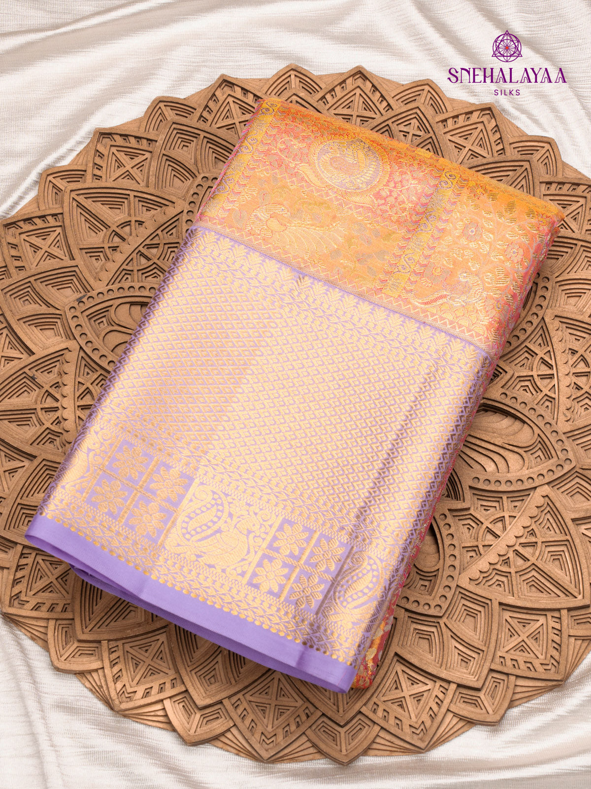 Gold Kanjivaram Silk Saree