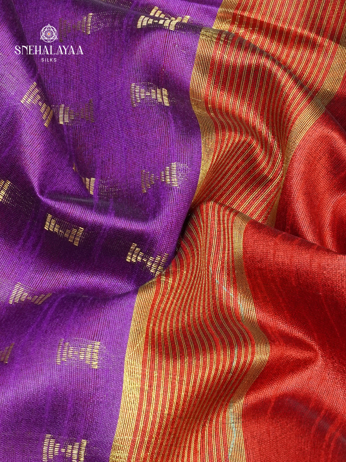 Royal Purple Bamboo Silk Saree