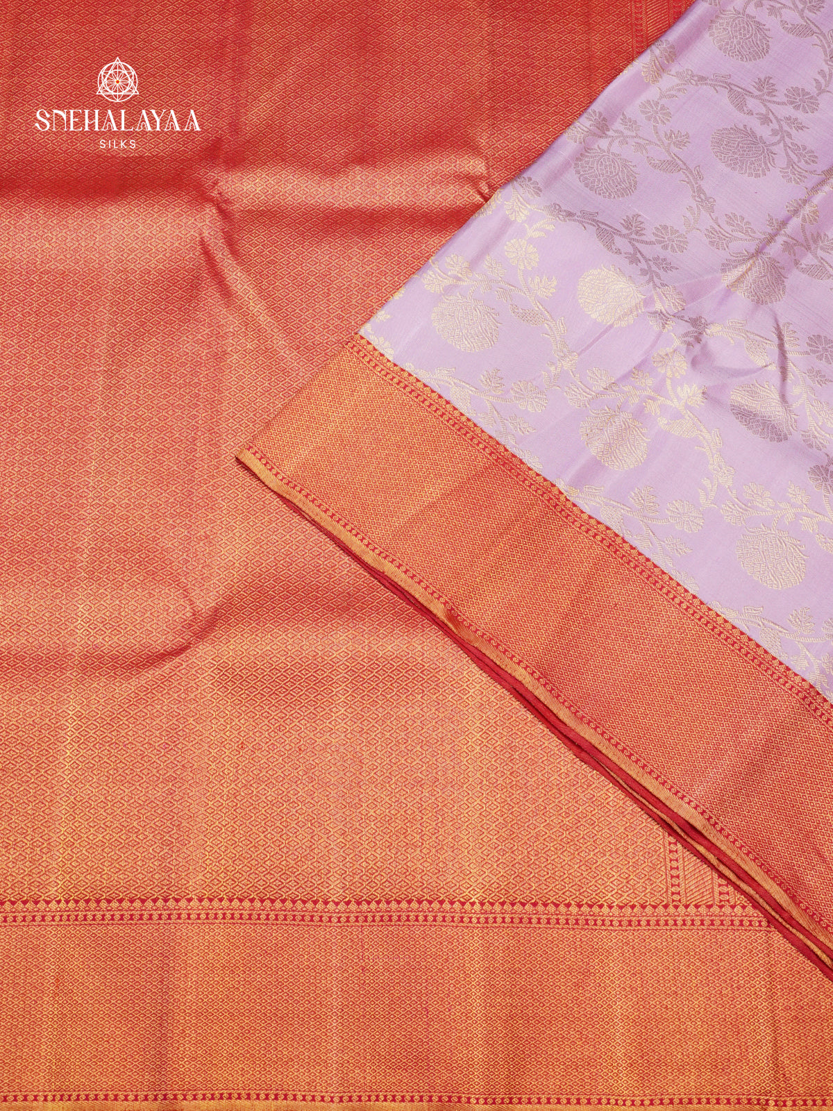 Lavender Kanjivaram Silk Saree