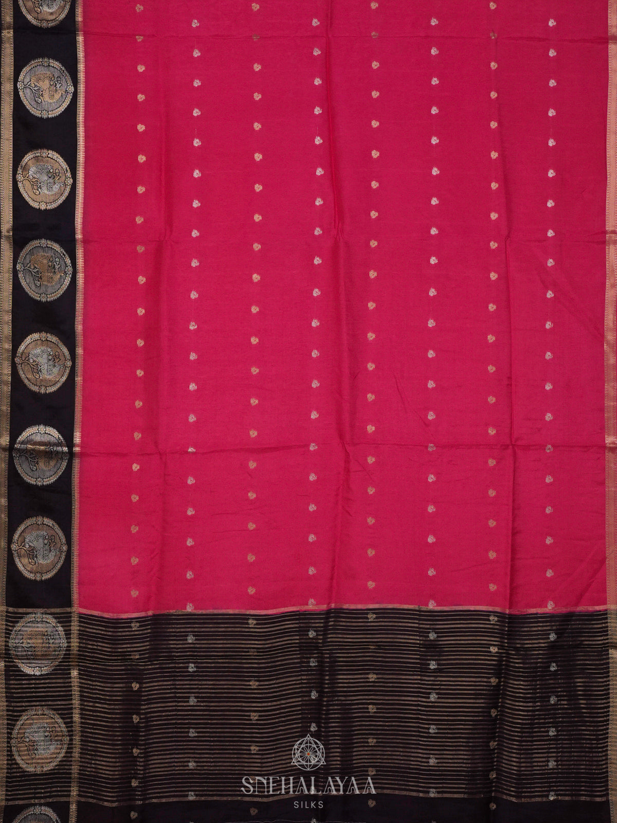 Pink Banaras Silk Saree