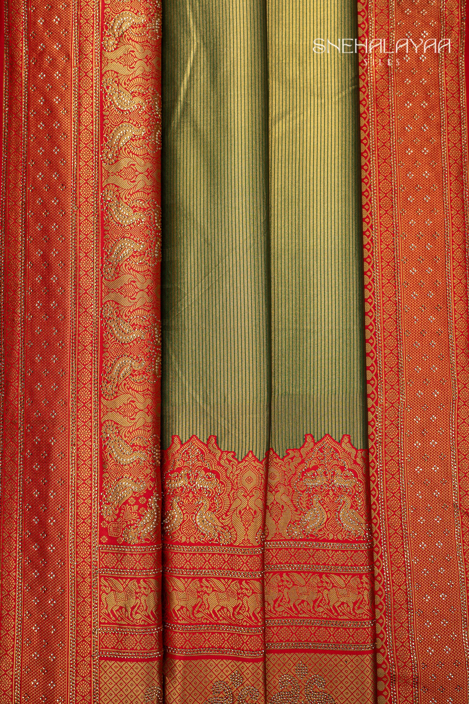 Green Banaras Saree
