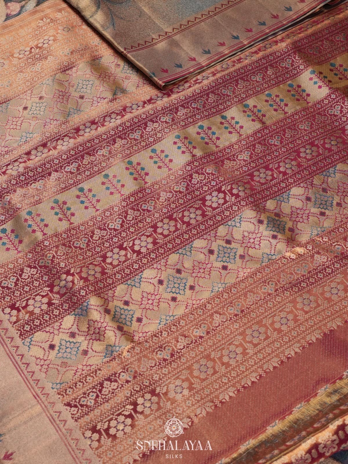 Grey Kanjivaram Silk Saree