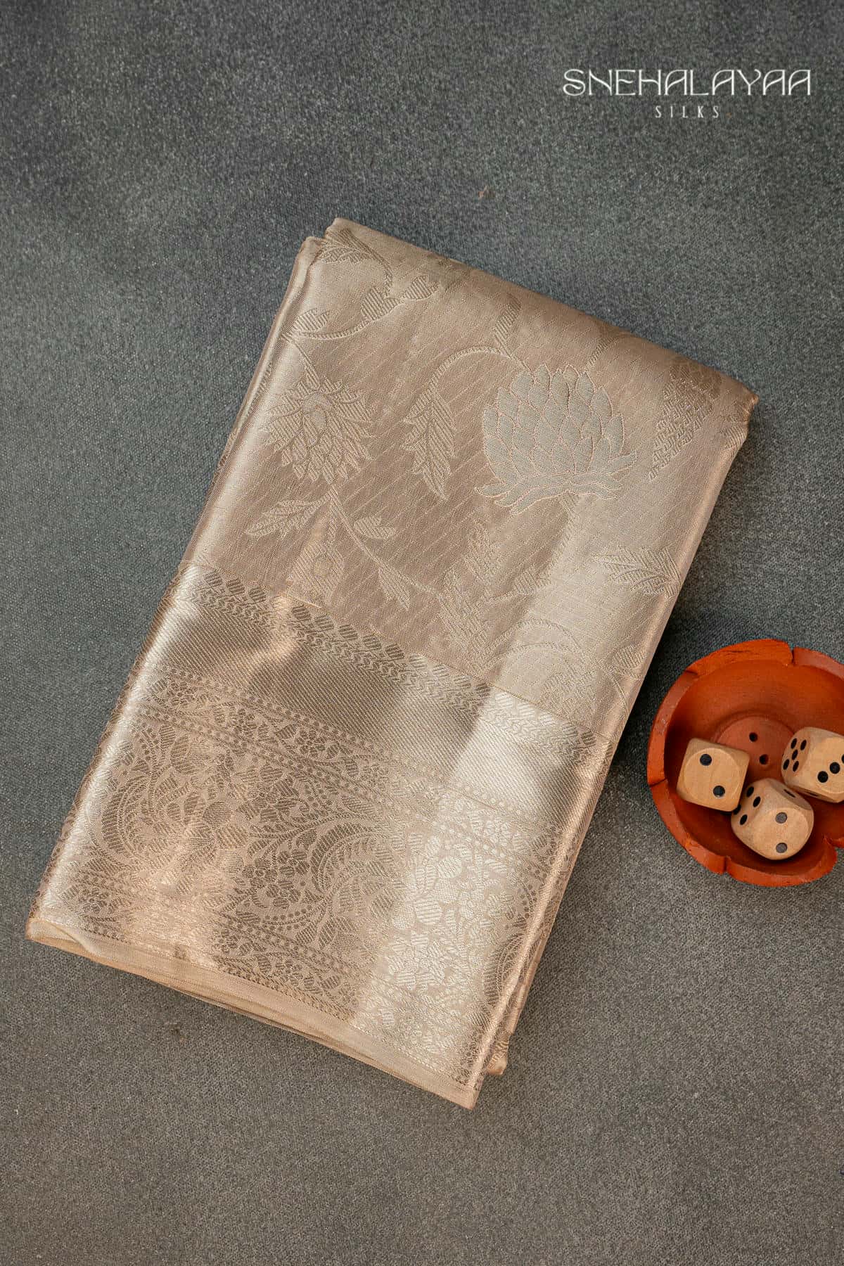 Gold Kancheevaram Tissue Silk Saree