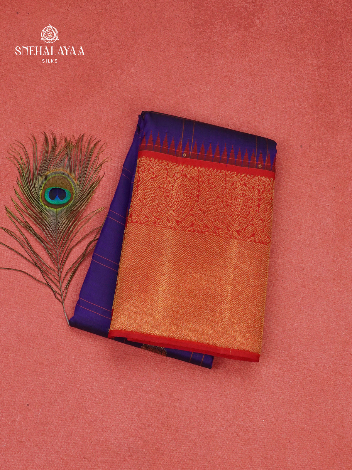 Purple Kanjivaram Silk Saree