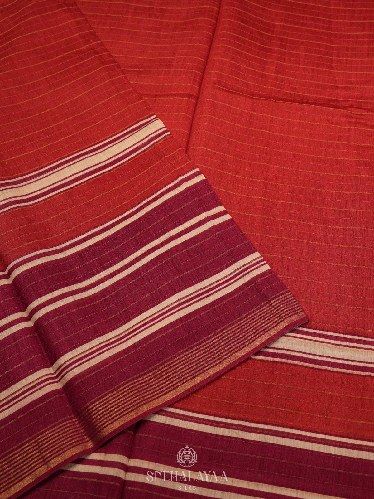 Maroon Chanderi Saree