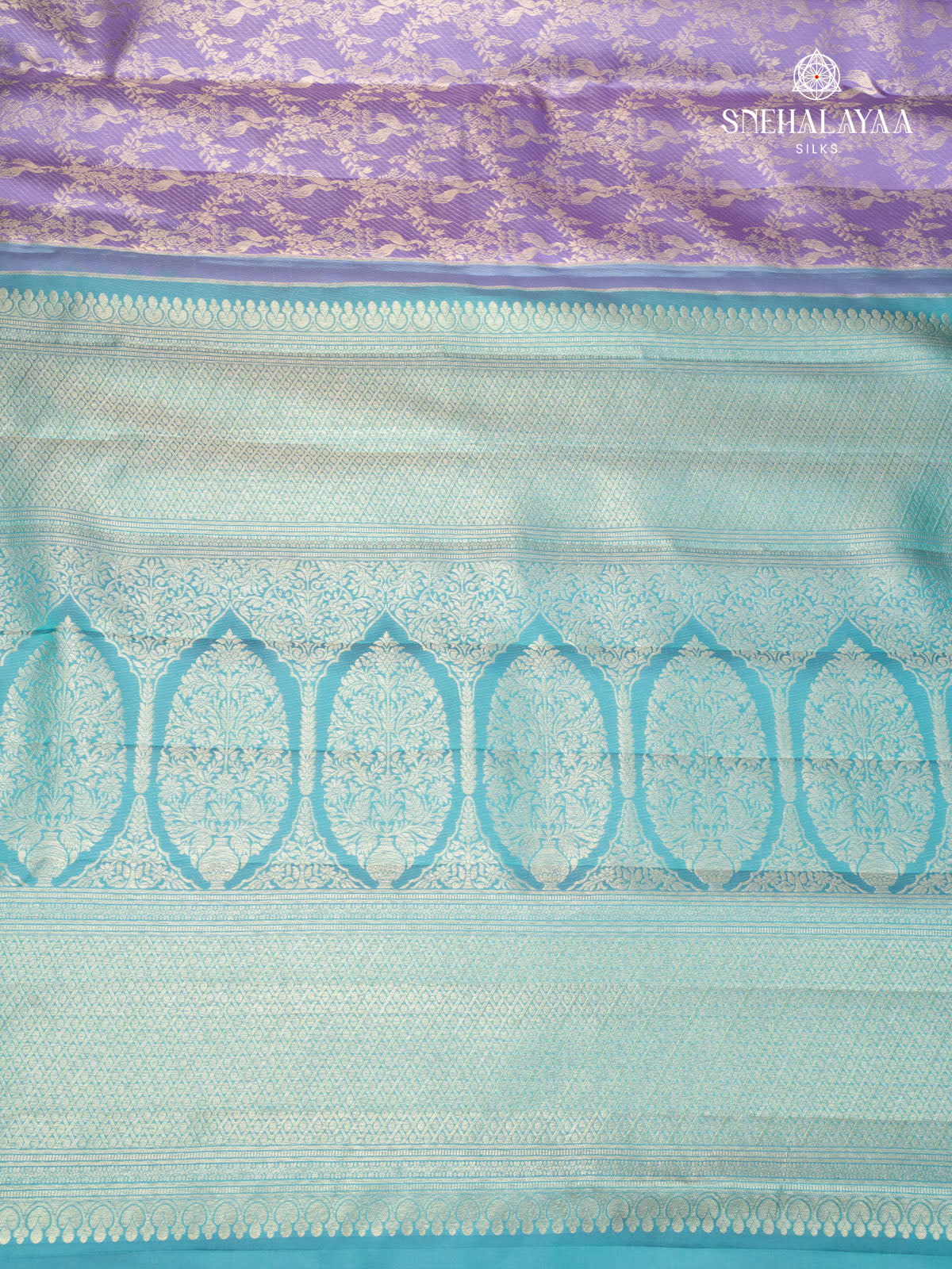 Lavender Kanjivaram Silk Saree