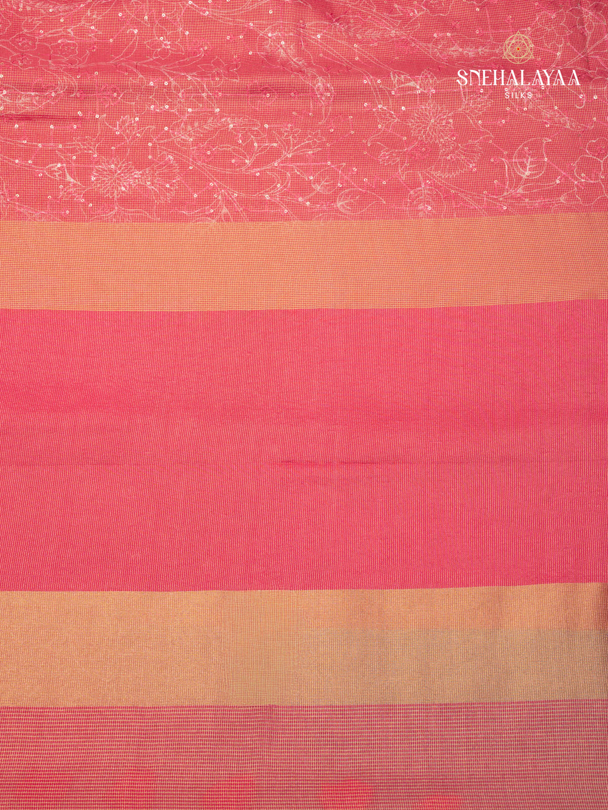 Pink Dola Silk Embroidery Saree