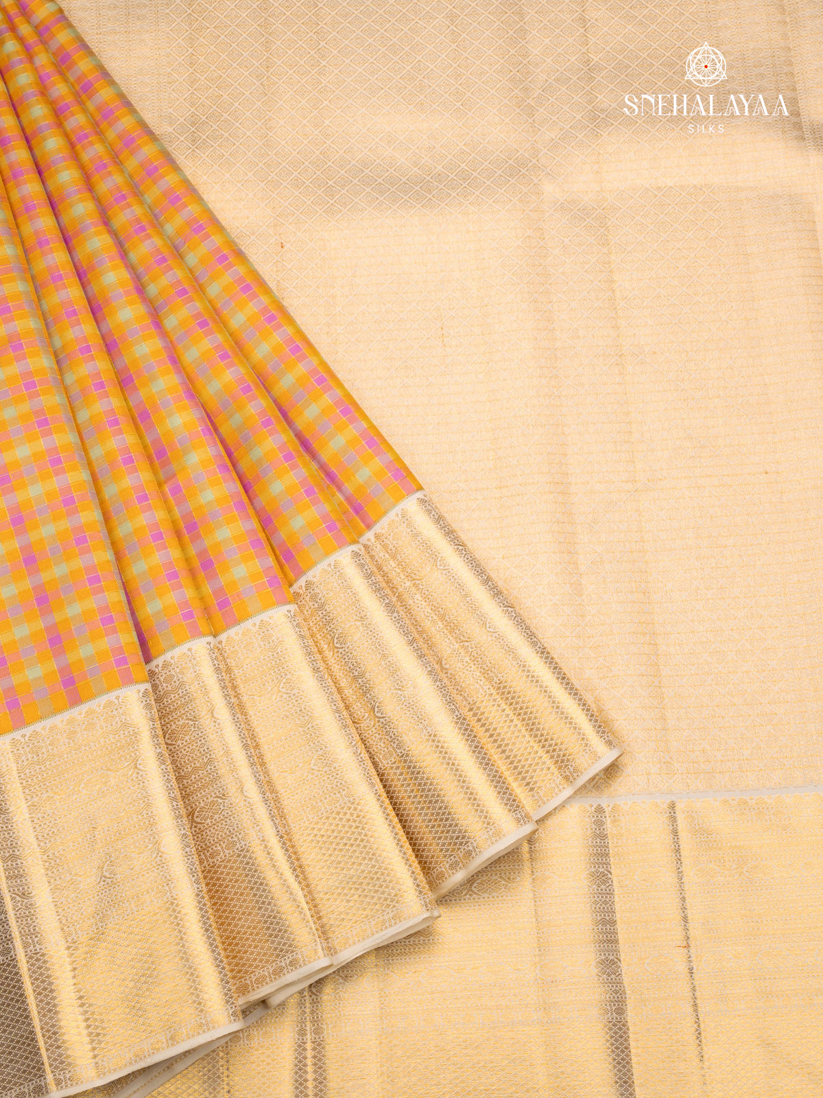 Orange Kanjivaram Silk Saree