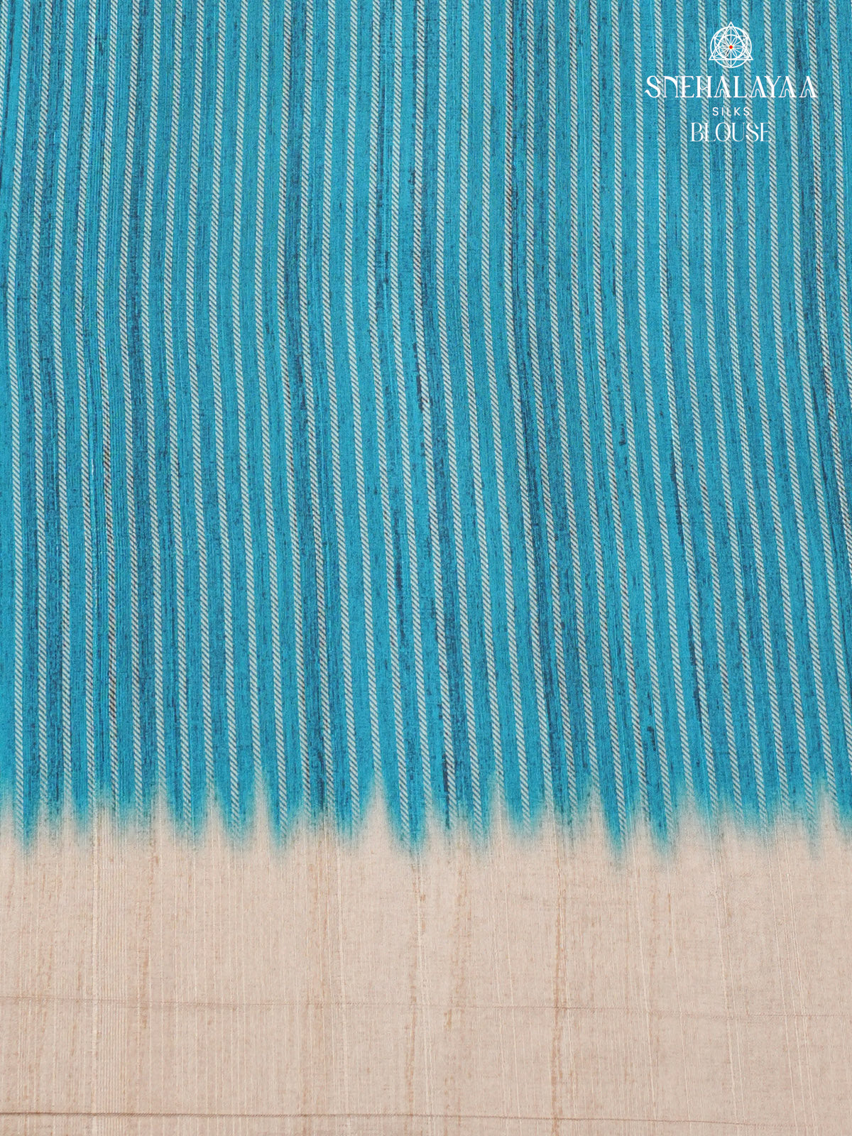 Sky Blue Tussar Embroidery Saree