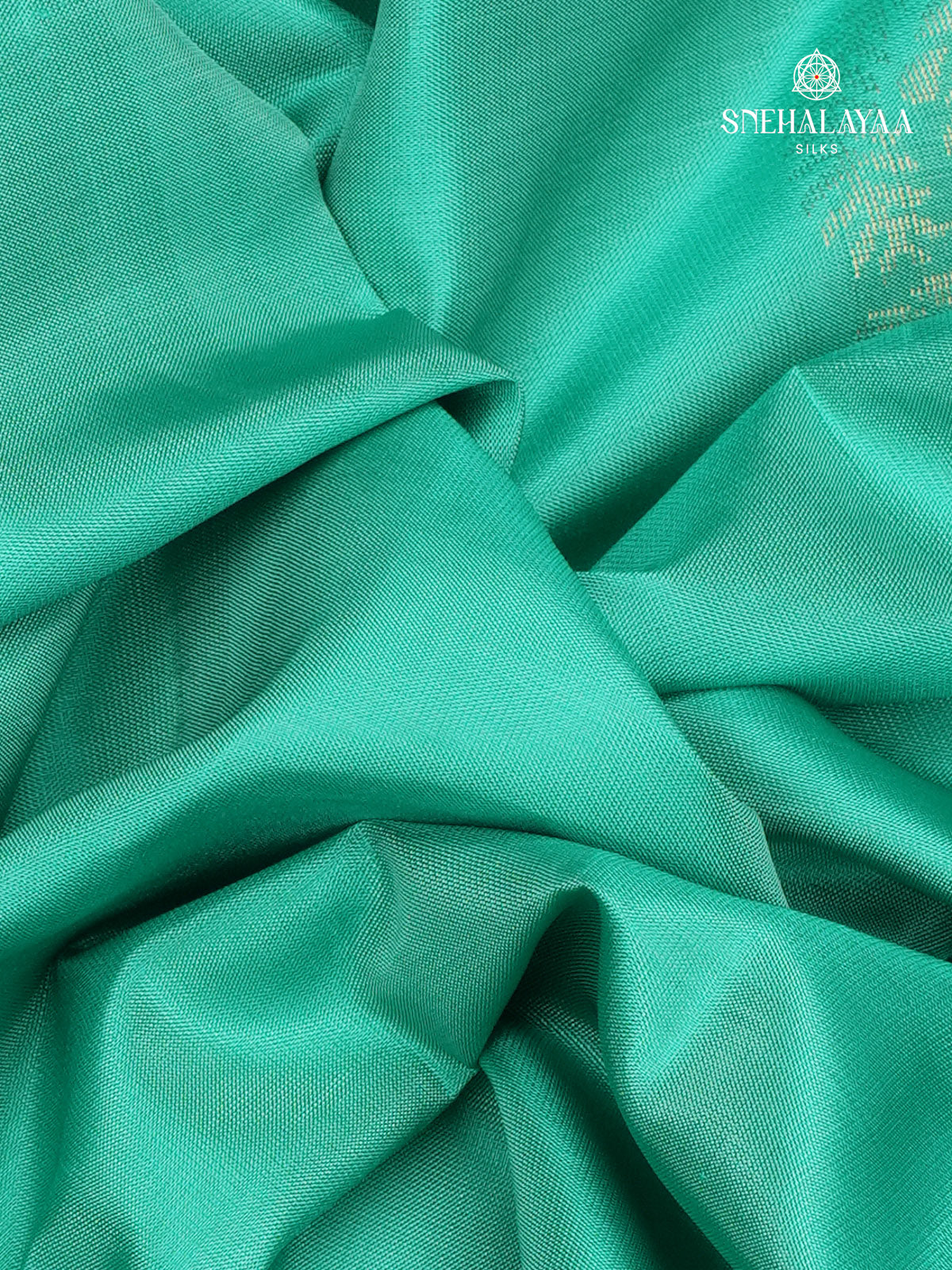 Teal Blue Kanjivaram Silk Saree