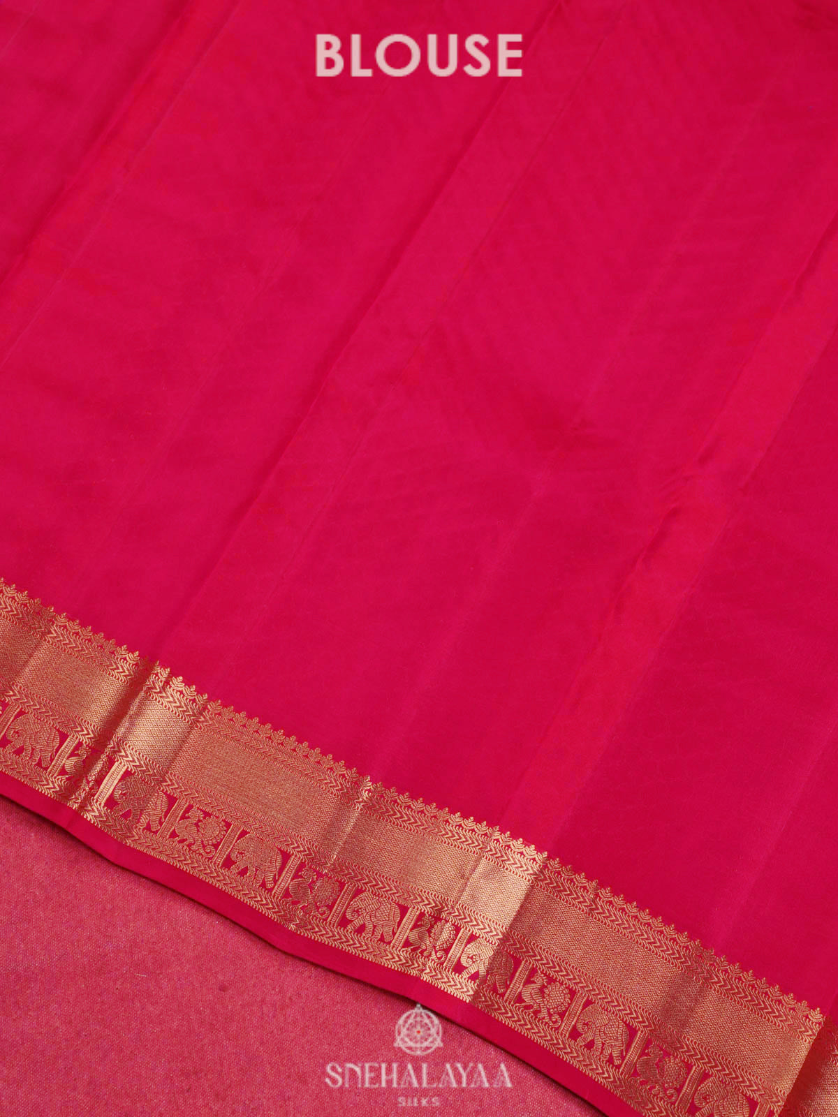Pink Kanjivaram silk saree
