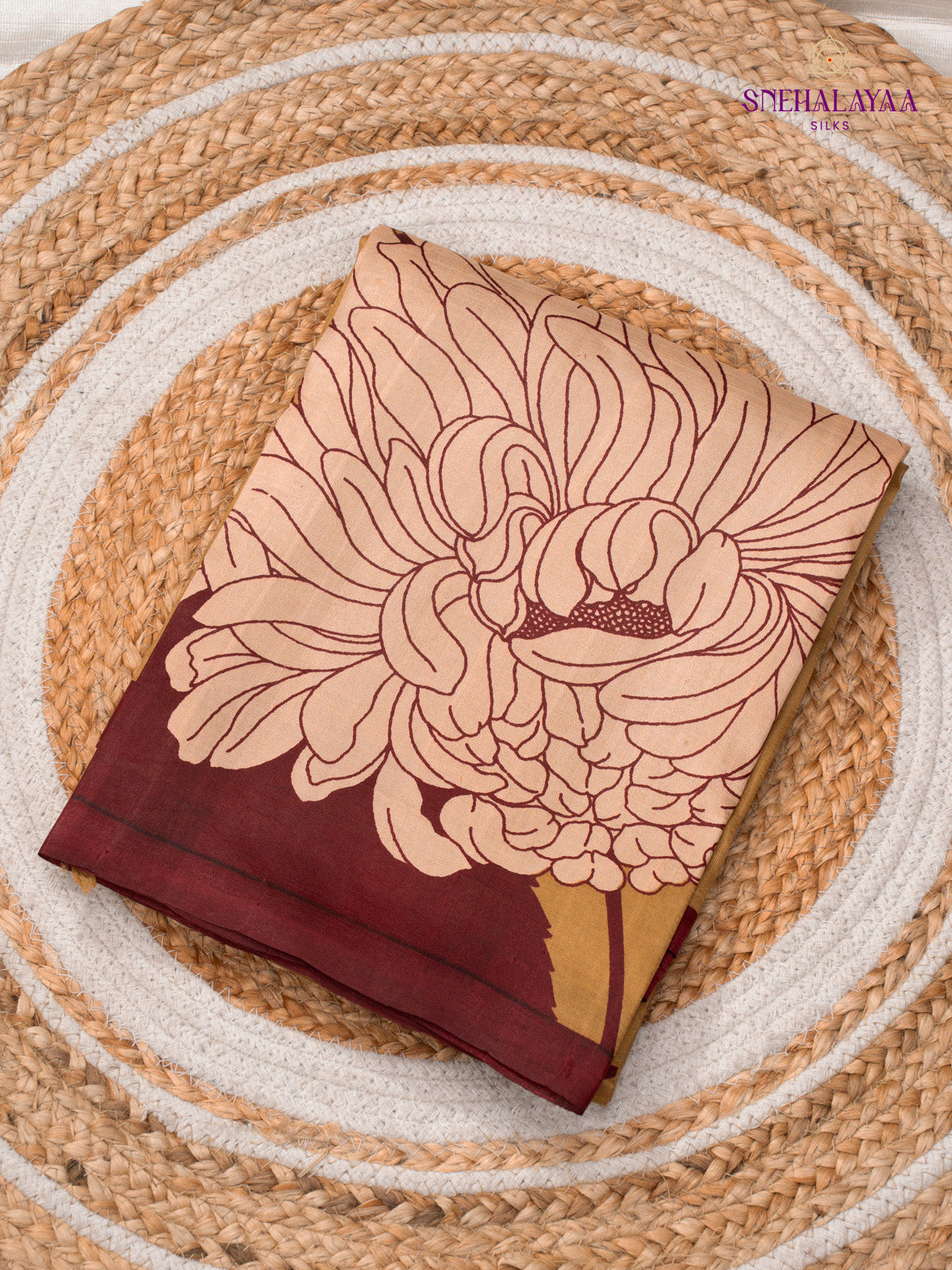 Coffee Brown Tussar Saree