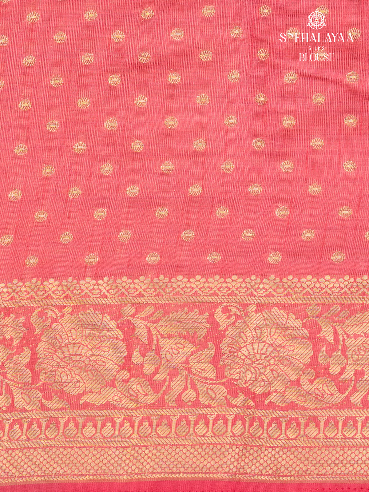 Rani Pink Raw Silk Saree