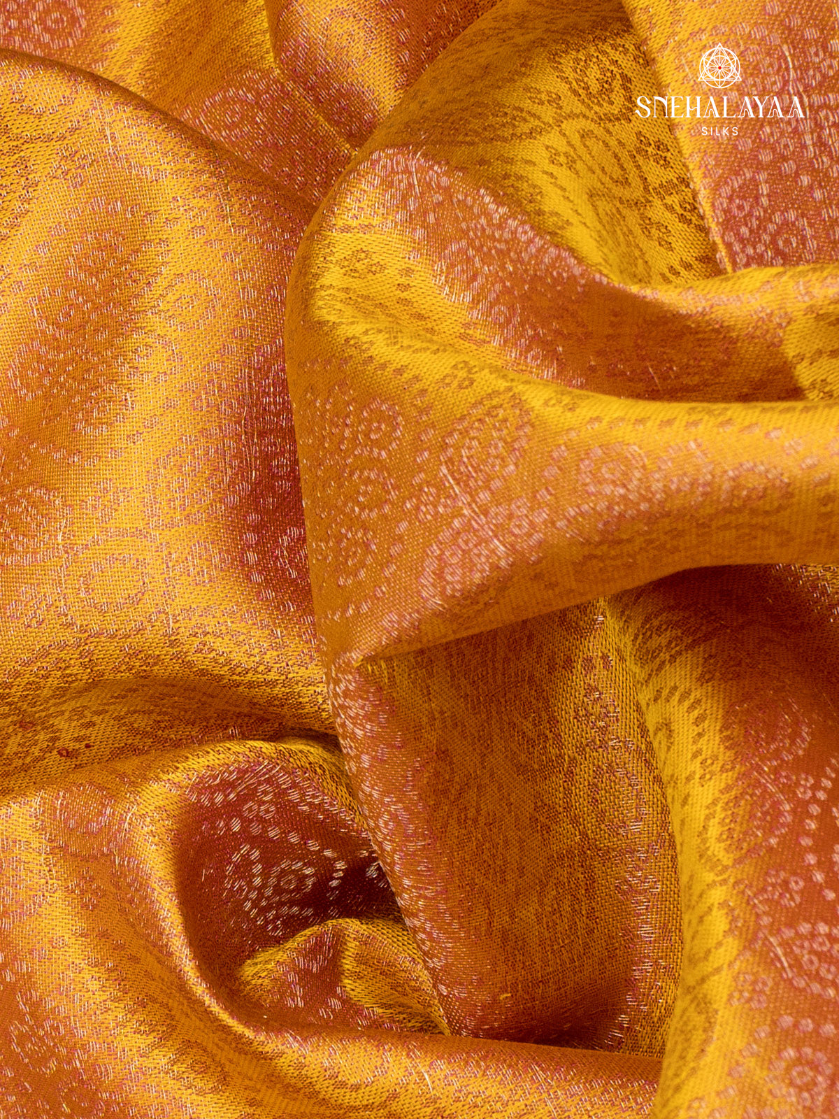 Yellow Kanjivaram Silk Saree