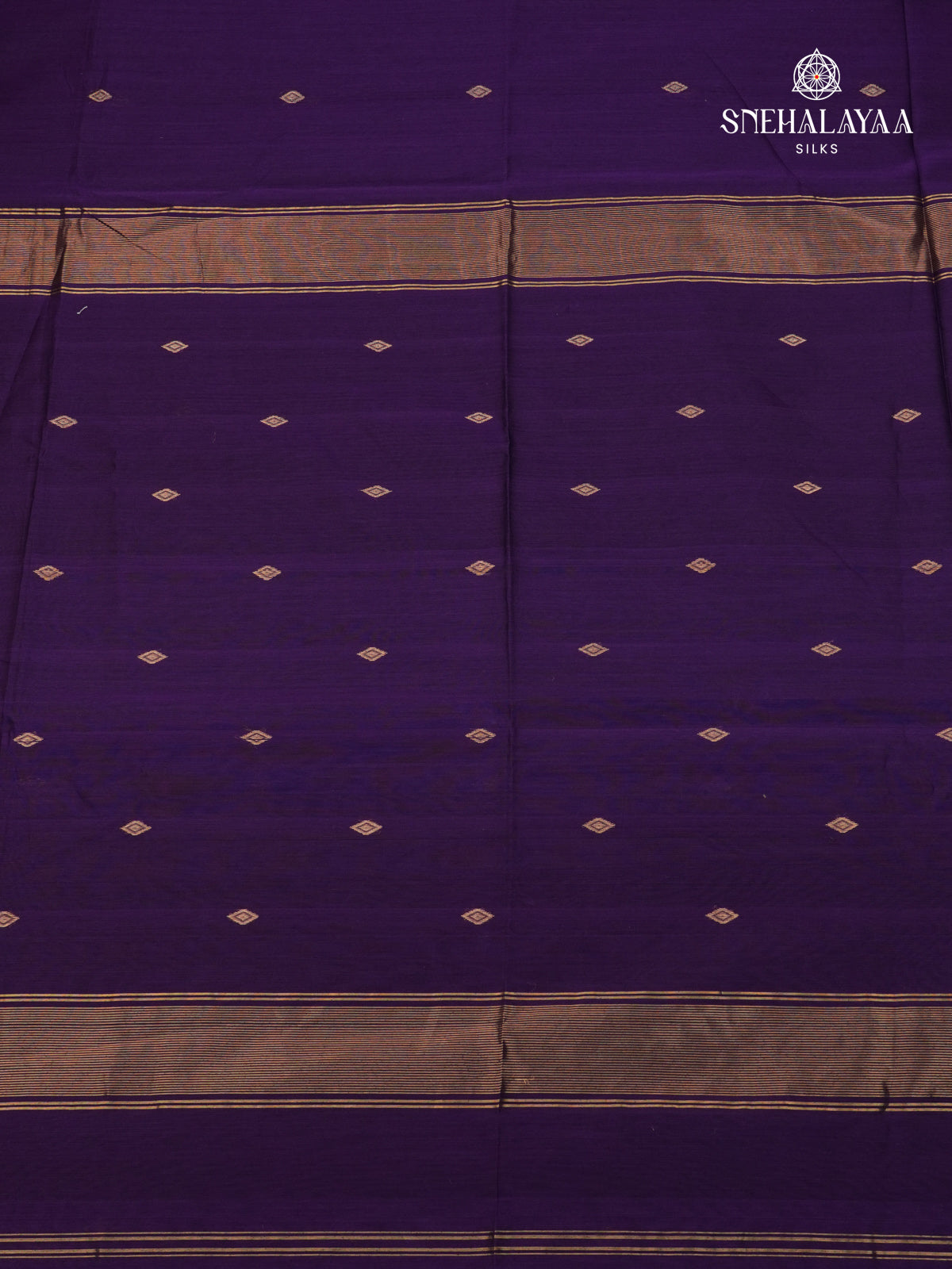 Purple Maheshwari Silk Cotton Saree